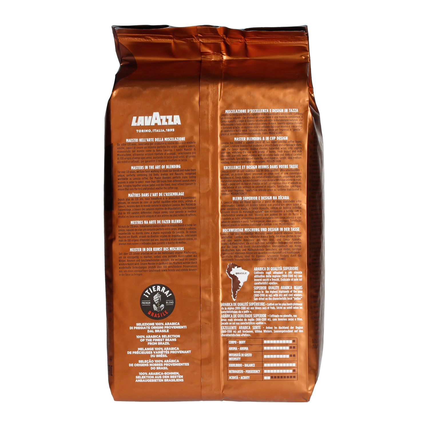 Lavazza Tierra Brasile - 100% Arabica 1kg