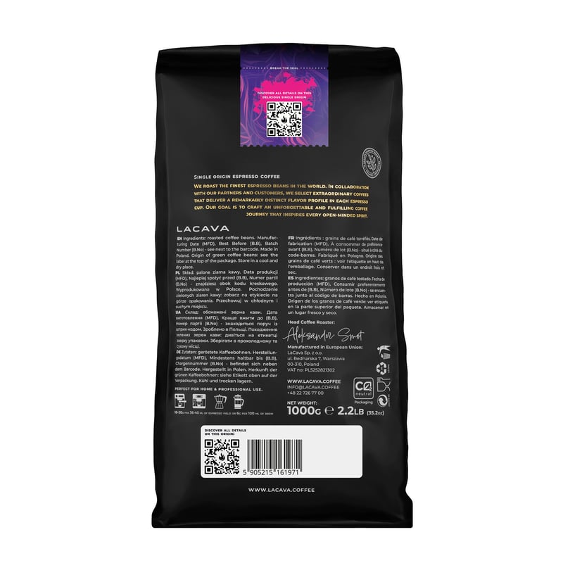 LaCava - Rwanda Muhondo Anaerobic Honey Espresso 1kg