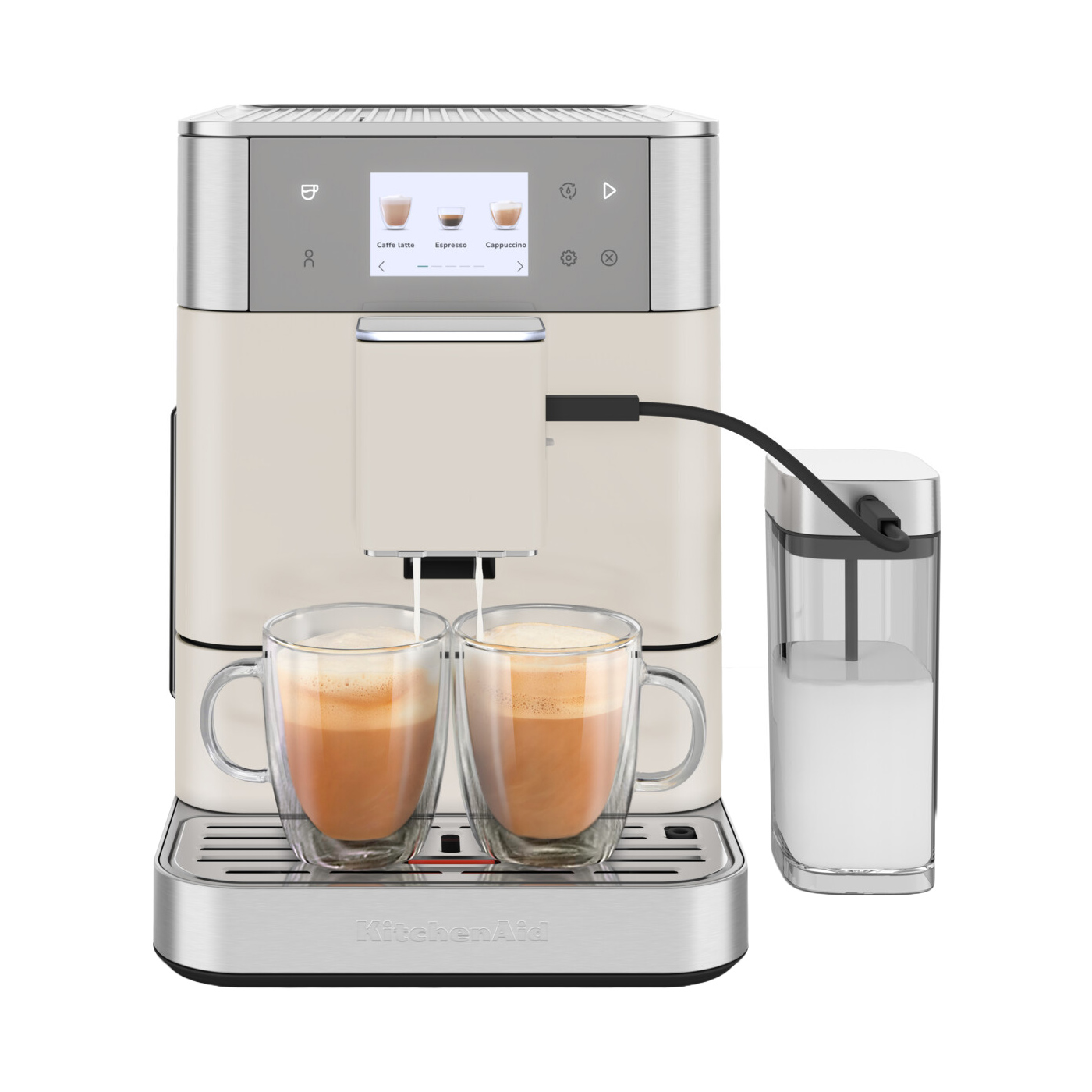 KitchenAid - Automatic Espresso Machine KF7 porcelain white