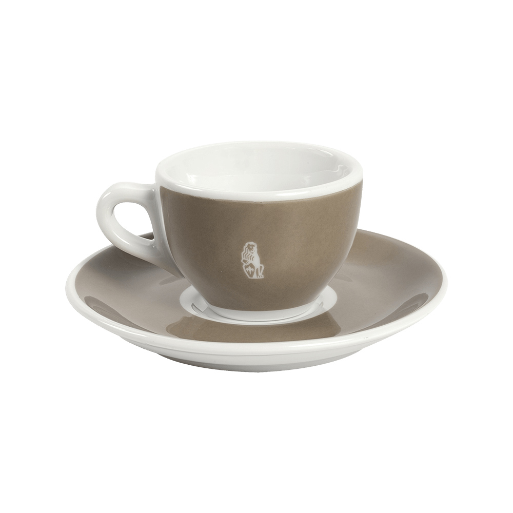 La Marzocco - zestaw 6 filiżanek ze spodkami do espresso 65 ml - beżowy