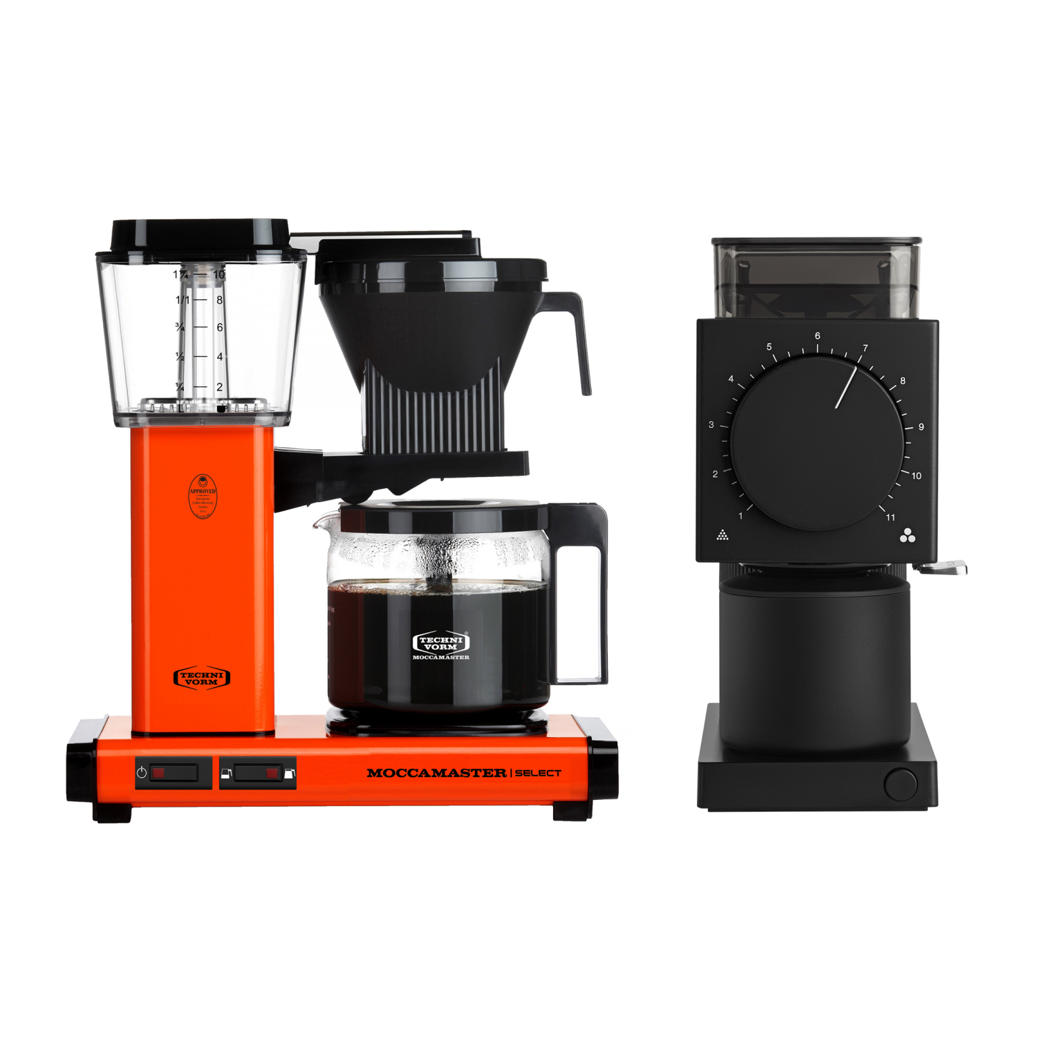 Zestaw Moccamaster KBG Select orange  i Fellow Ode 2