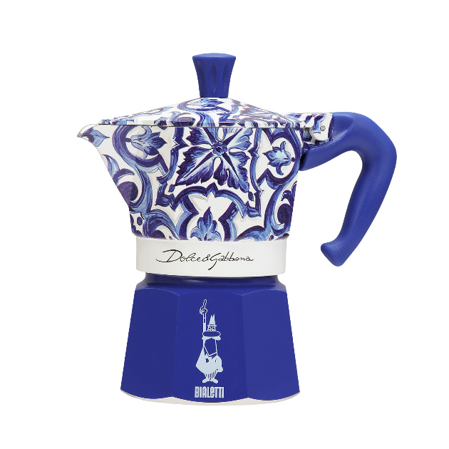 Bialetti Dolce & Gabbana - Zestaw Mediterranean Moka Express 3tz + Kawa mielona Moka Perfetto Irresistible 200 g