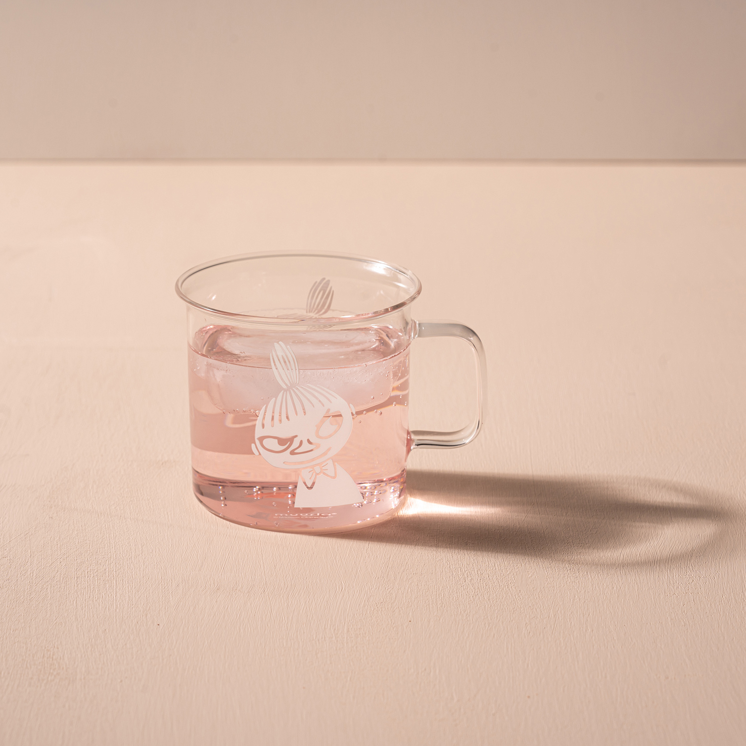 Moomin - Little My Glass Mug 350ml Transparent with White Print