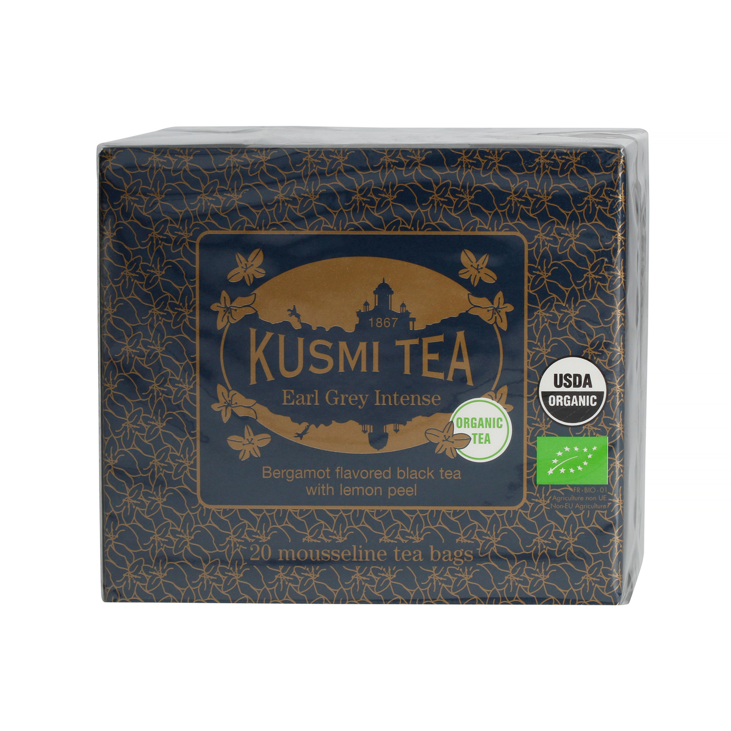 Kusmi Tea - Earl Grey Intense Bio - Herbata 20 saszetek