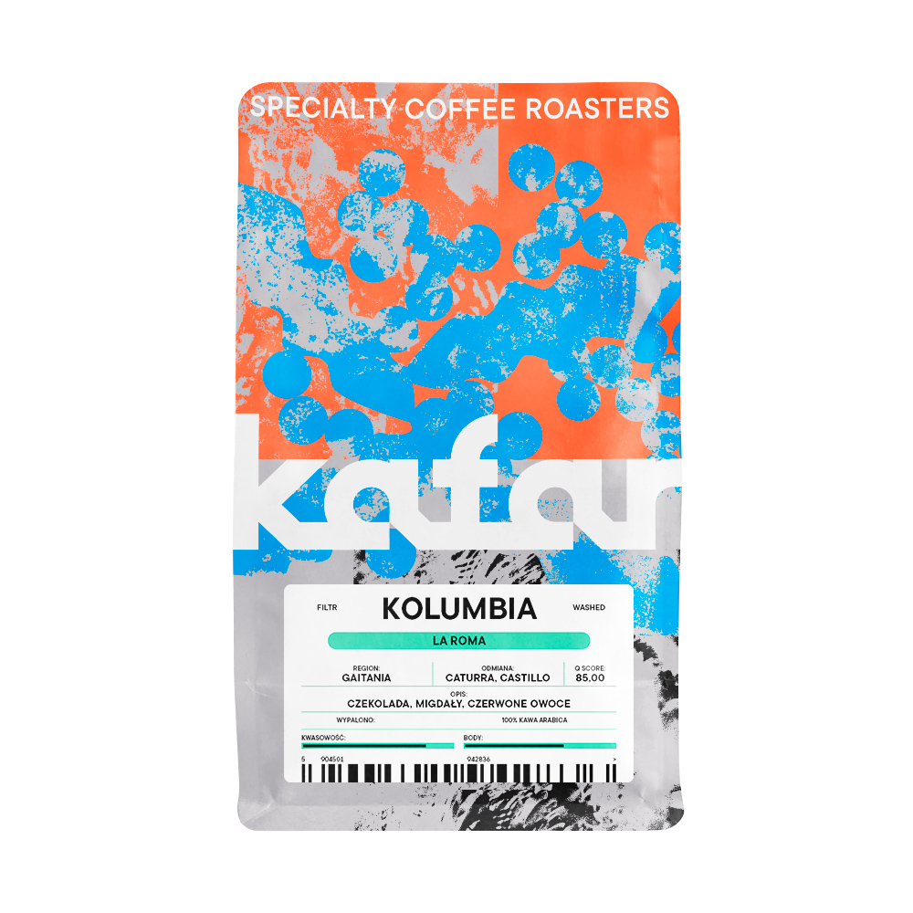 Kafar - kawa ziarnista Kolumbia La Roma Washed Filter 250 g