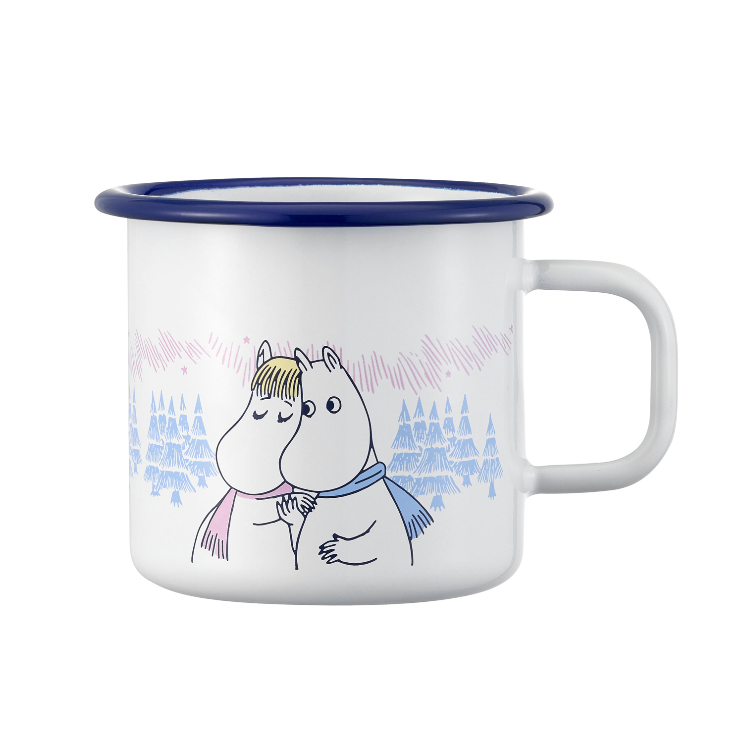 Moomin - kubek emaliowany Frosty Day biały 370 ml