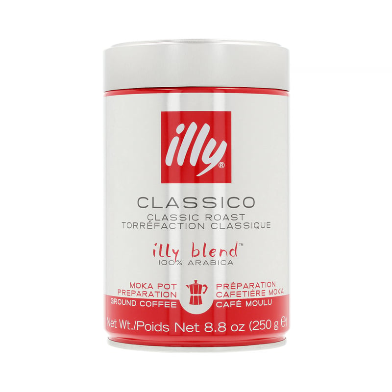 Illy Classico - Moka Pot - Ground Coffee