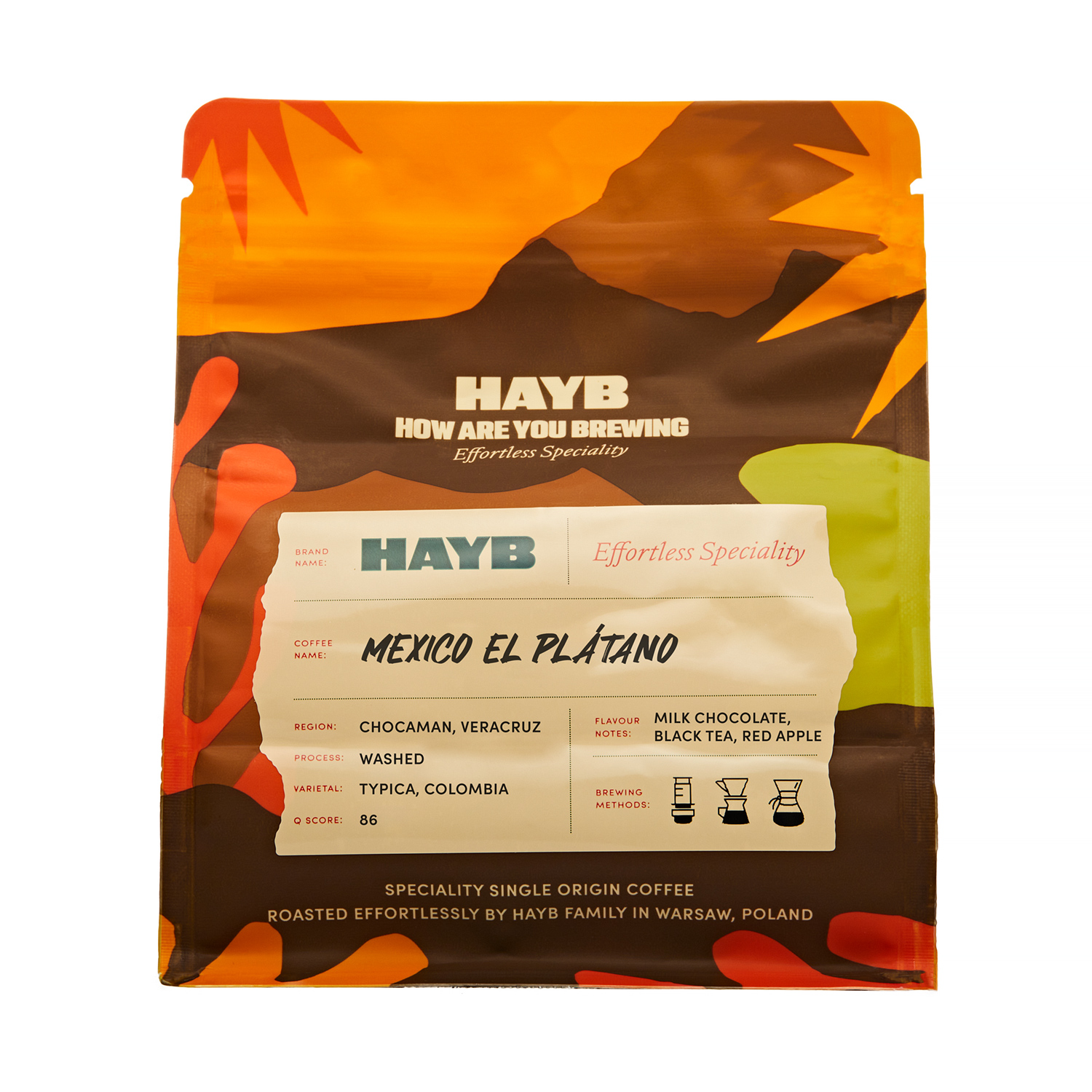 HAYB - kawa ziarnista Meksyk El Platano Washed Filter 250 g