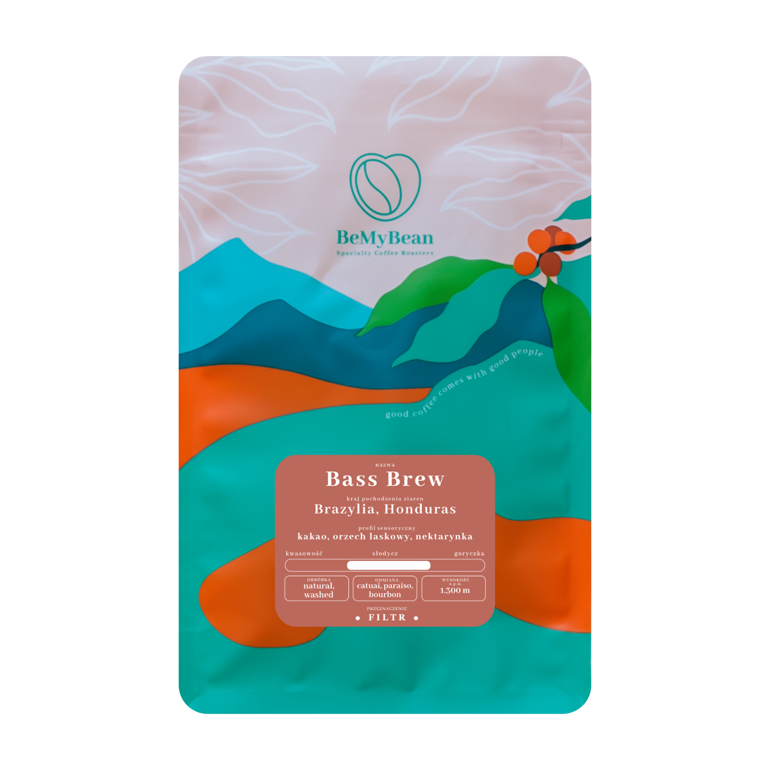 BeMyBean - kawa ziarnista Bass Brew Blend Filter 1 kg