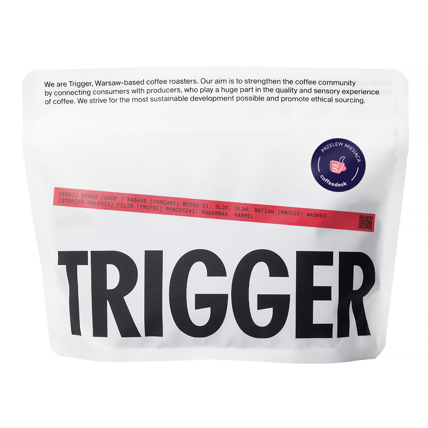 FILTER OF THE MONTH: Trigger - Kenya Kirinyaga Kabare Fully Washed Filter 250 g