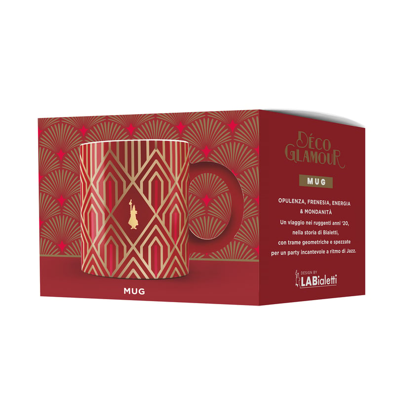 Bialetti - Deco Glamour Red Mug 315ml Coffee Cup Coffee Mug Bialetti 