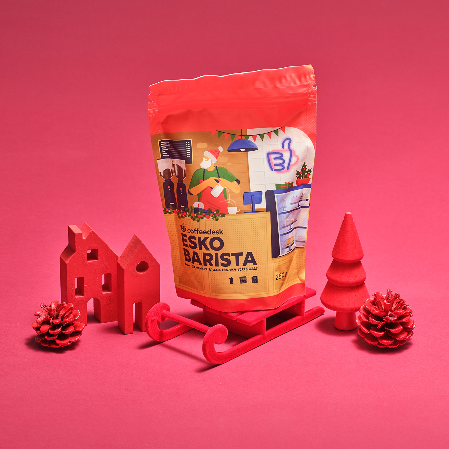 Coffeedesk Xmas Esko Barista - kawa ziarnista Brazylia Campo das Vertentes Espresso 250 g