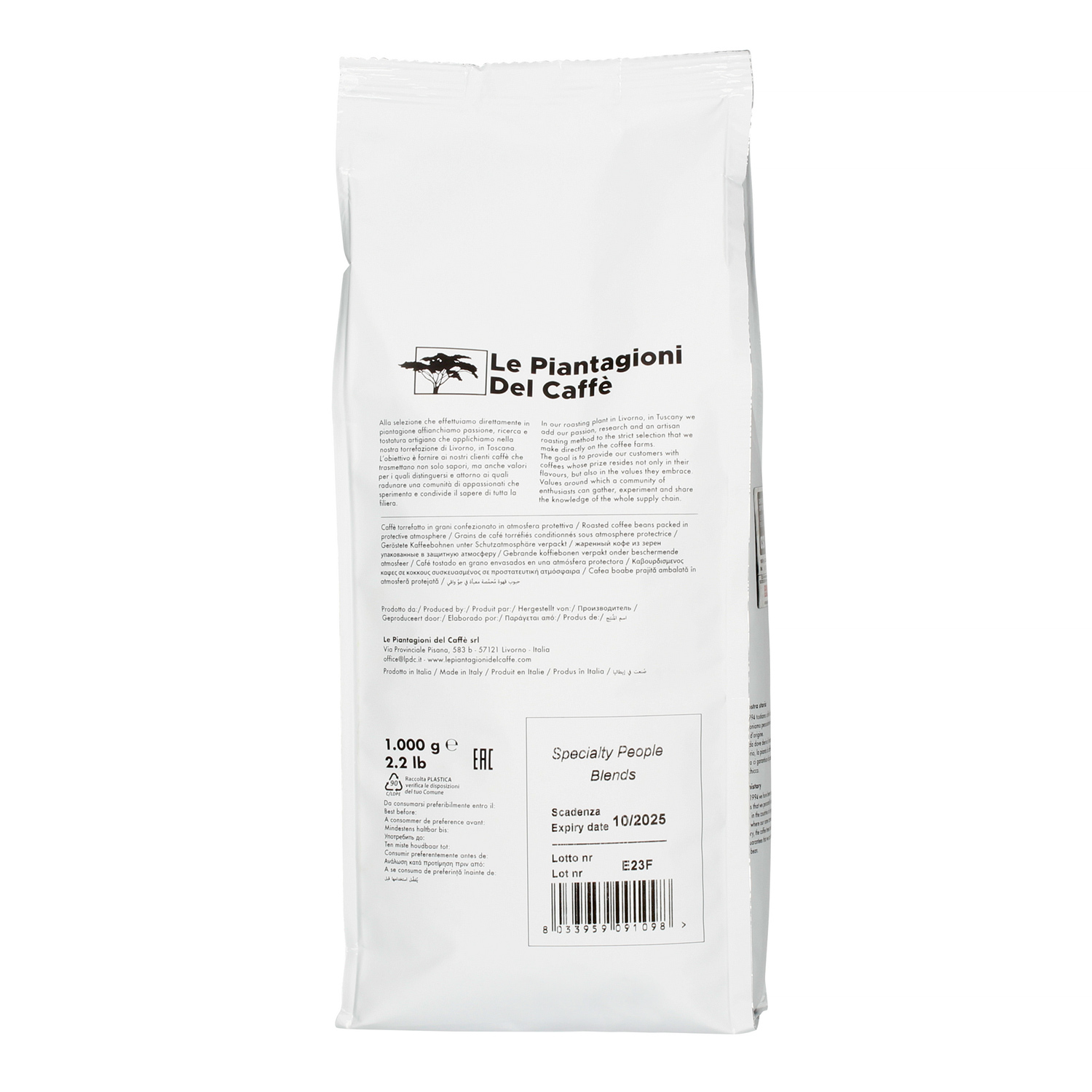 Le Piantagioni del Caffe - 100 - 1kg