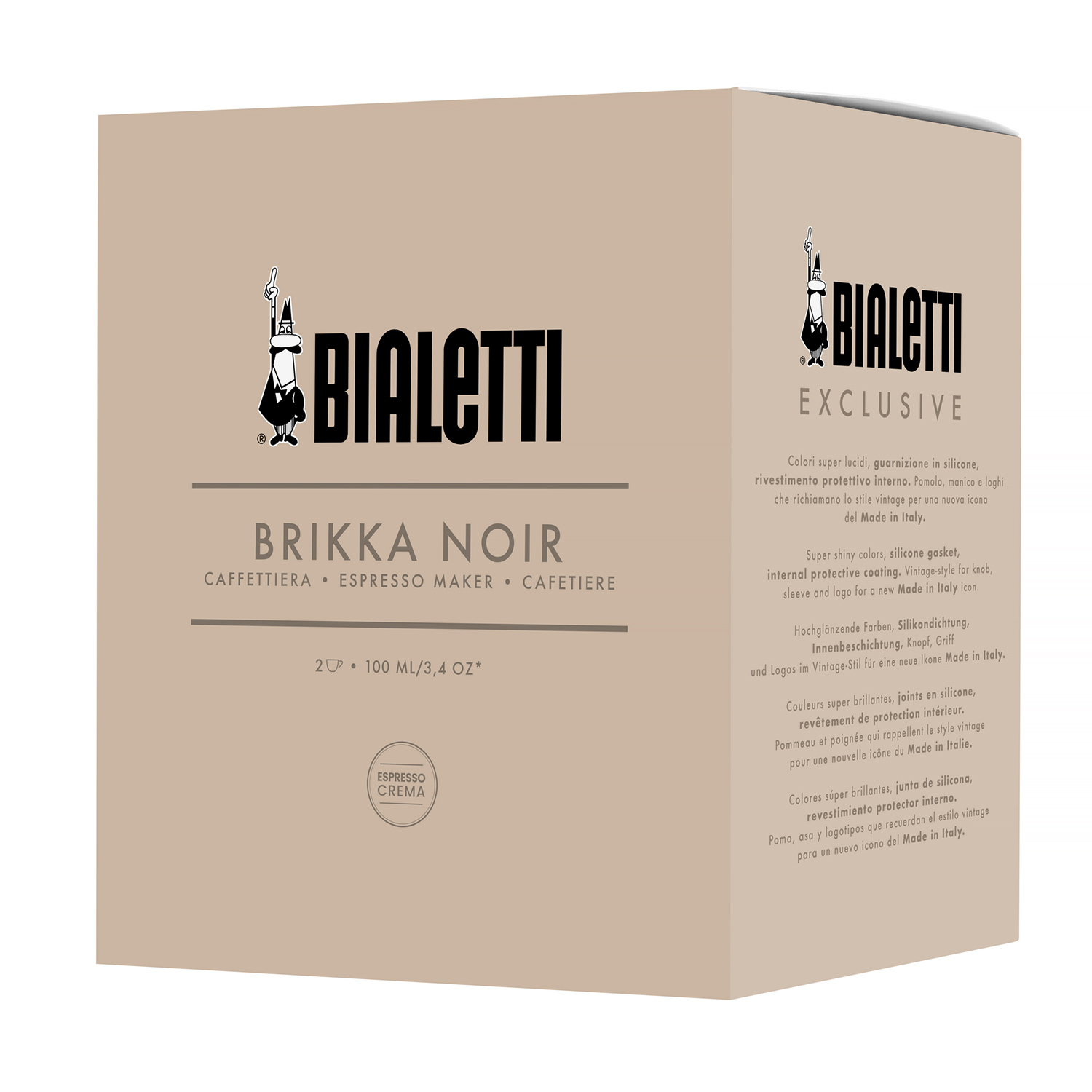 Bialetti - Exclusive - Brikka 2tz Czarna