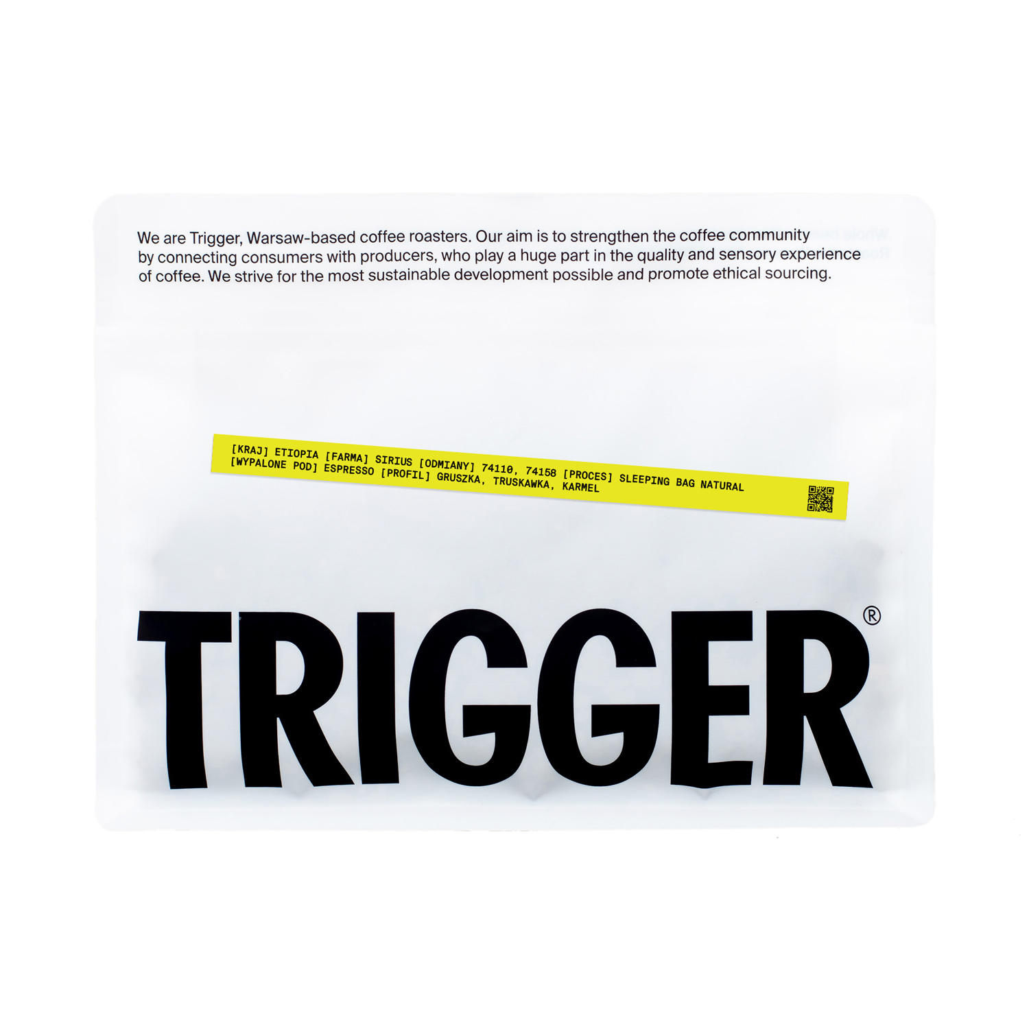Trigger - Ethiopia Sirius Sleeping Bag Natural Espresso 250 g