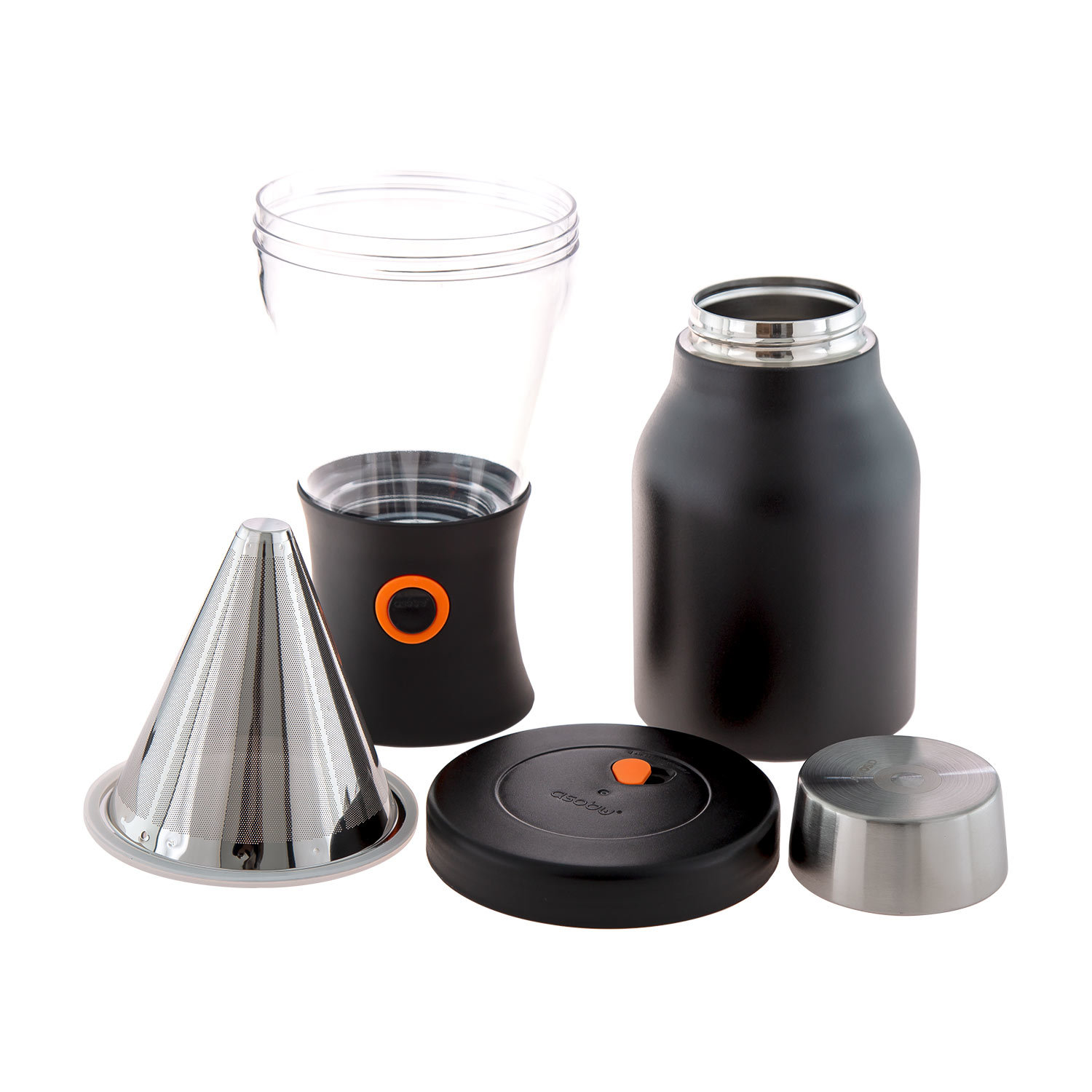 Asobu - Cold Brew Insulated Portable Brewer - Czarny