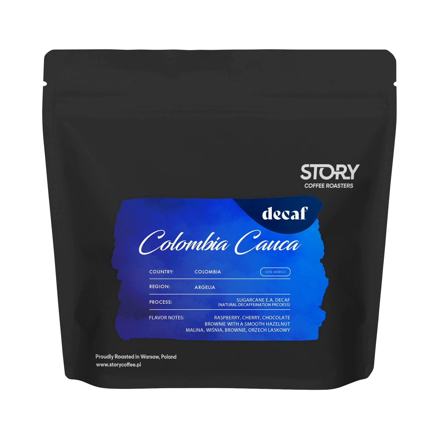 Story Coffee - Colombia Cauca Argelia DECAF Omniroast 250 g