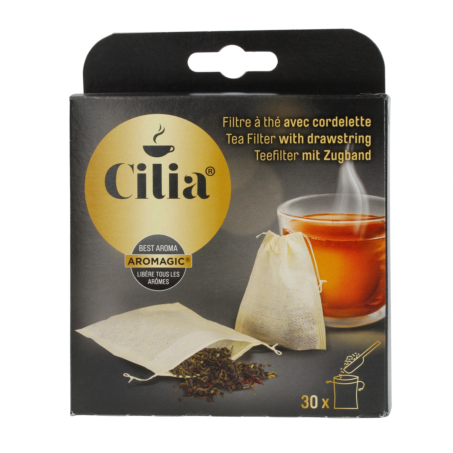 Cilia - Saszetki do herbaty ze sznurkiem - Małe 30 sztuk