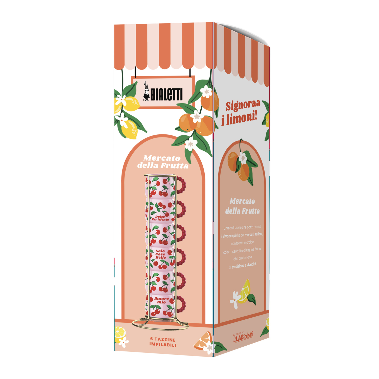 Bialetti - Fruit Vibes zestaw 6 filiżanek 60ml