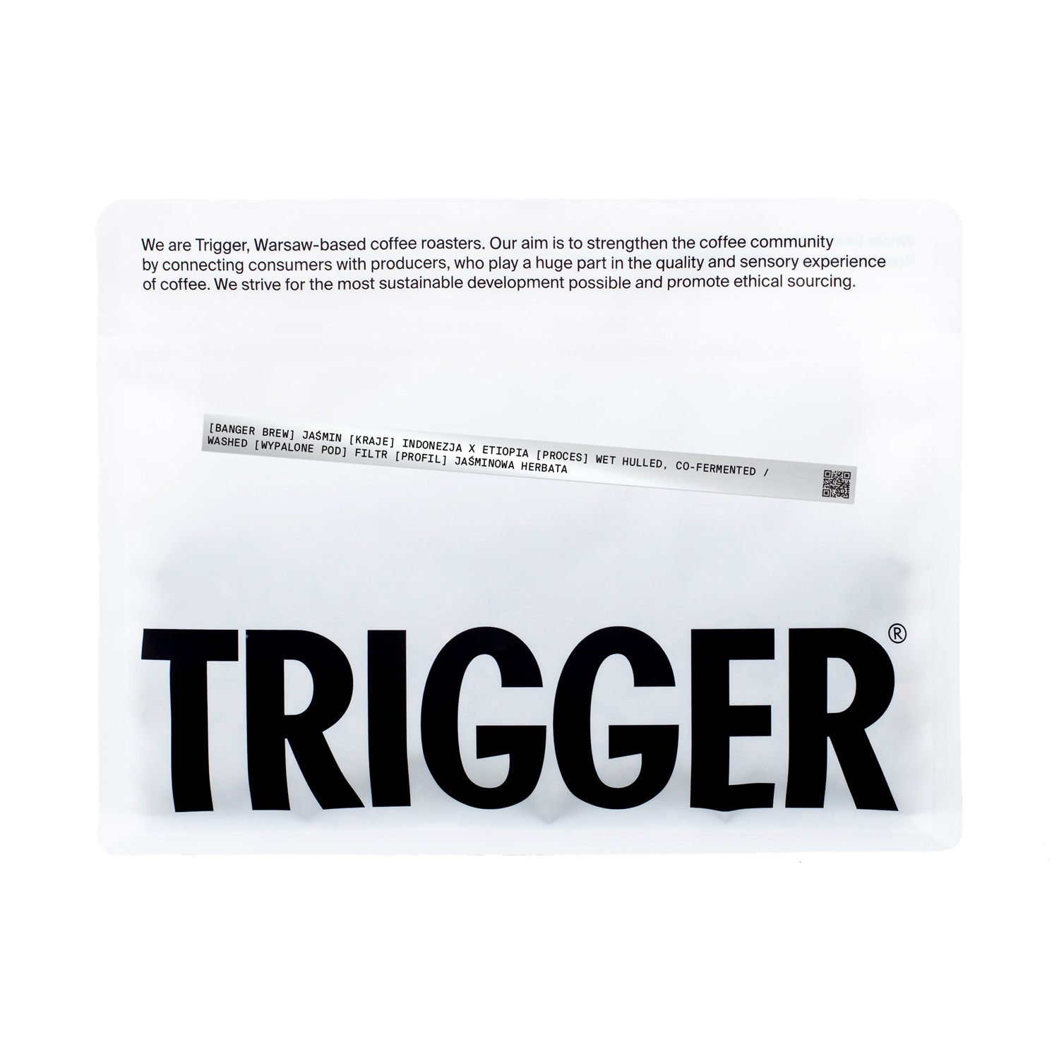 Trigger - kawa ziarnista Banger Brew Jaśmin Indonezja x Etiopia Filter 250 g
