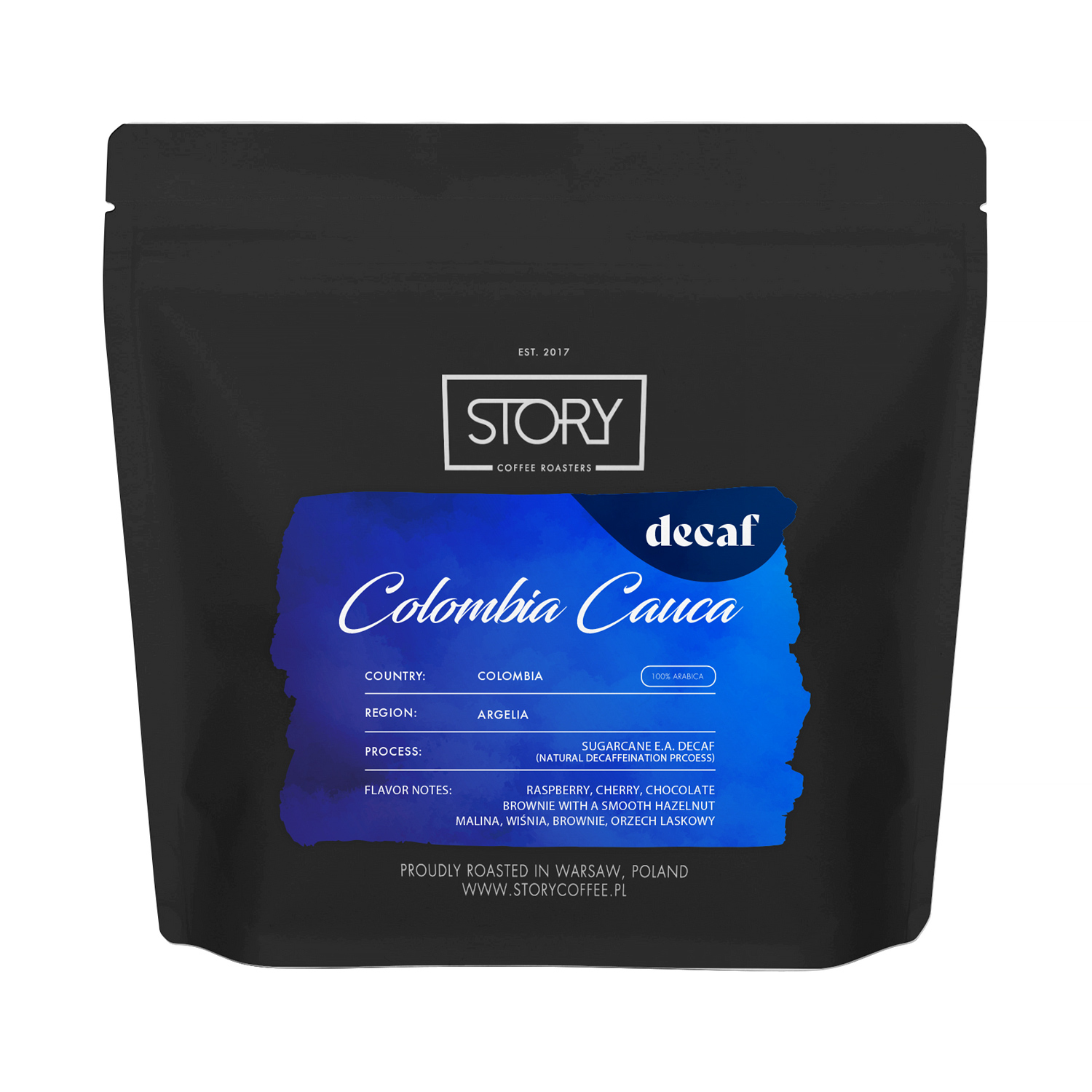 Story Coffee - Kolumbia Cauca - Decaf Filter 250g