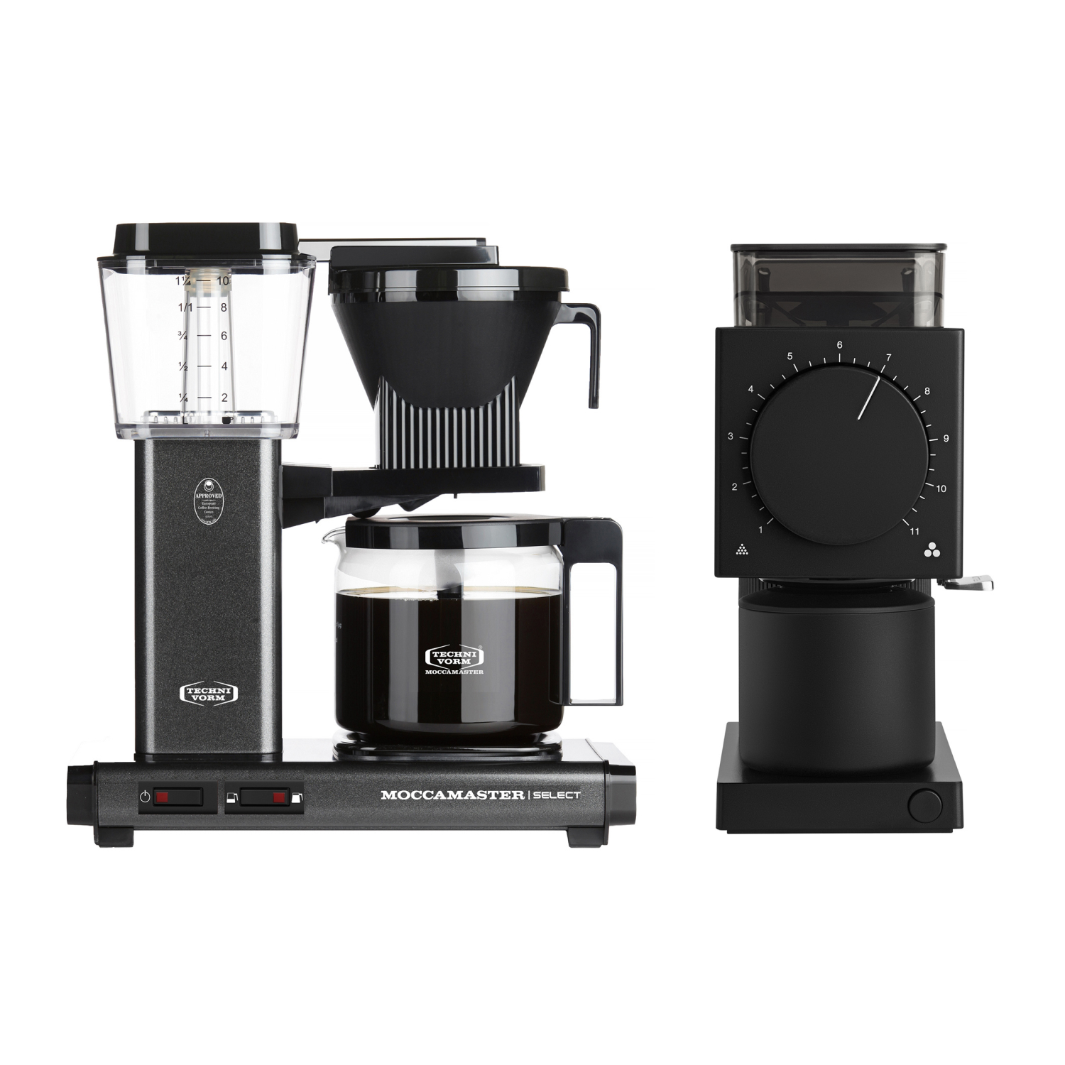 Zestaw Moccamaster KBG 741 Select - Stone Grey i Fellow Ode 2