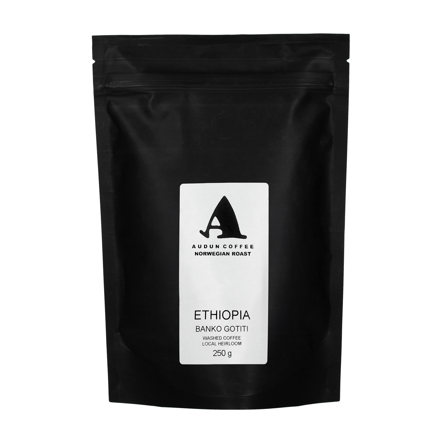 Audun Coffee - kawa ziarnista Etiopia Banko Gotiti Washed Filter 250 g