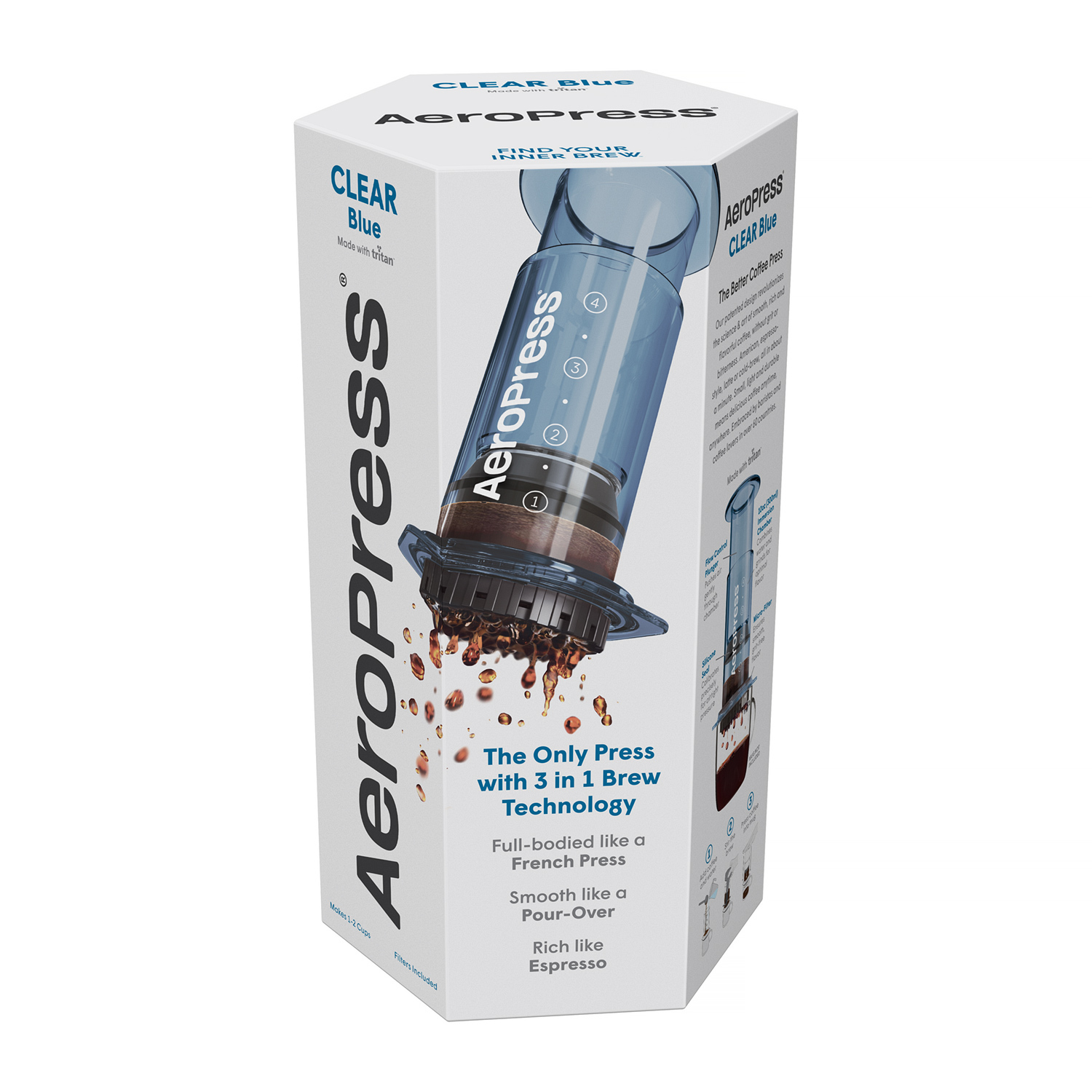 AeroPress - Clear Blue Coffee Maker