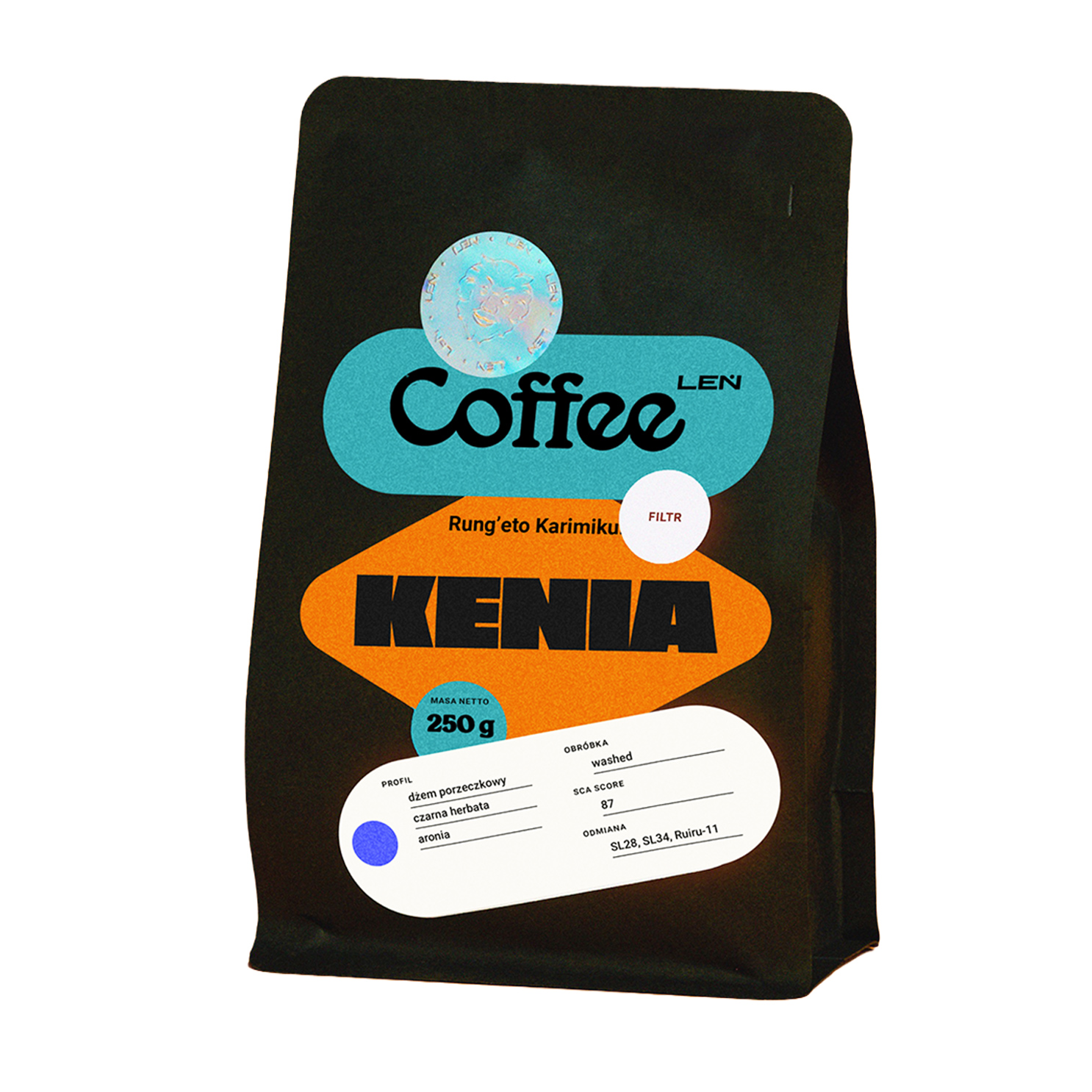 Leń Coffee - Kenya Rungeto Karimikui Washed Filter 250 g