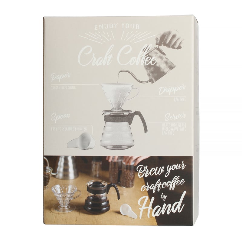 Hario V60 Craft Coffee Maker - dripper +  server  + filters