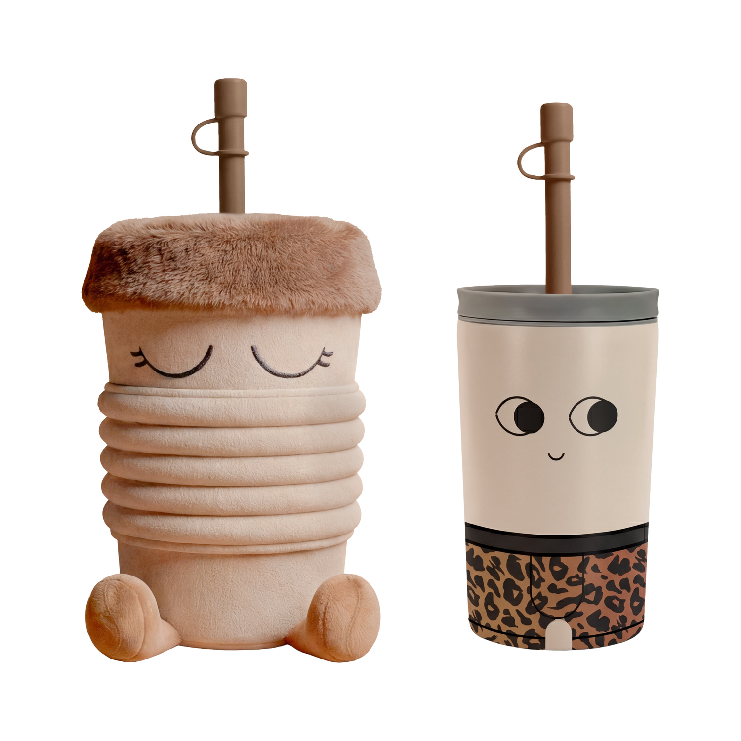 Asobu - Fuzzie Brewster- Kubek termiczny z pokrowcem pluszowym 360ml