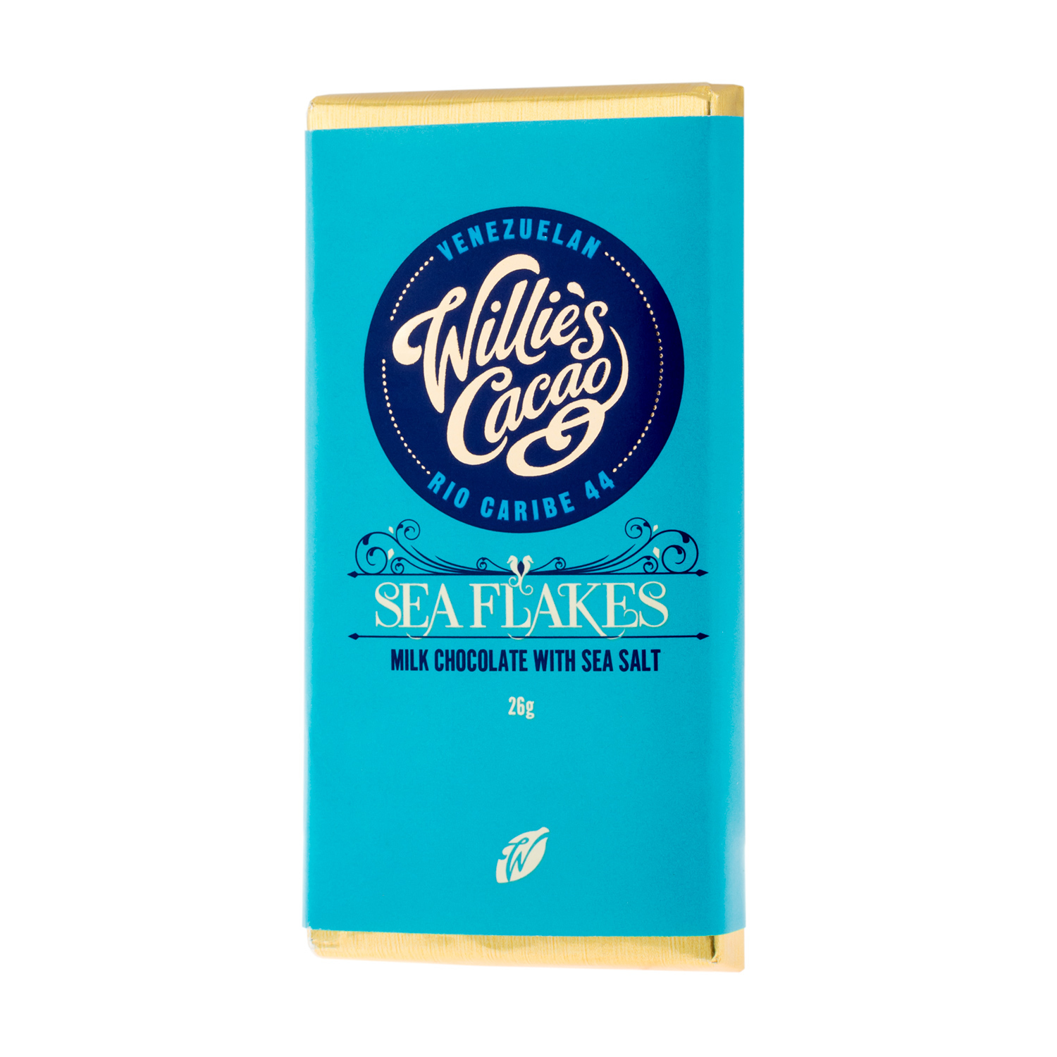 Willie's Cacao - Milk Chocolate with Sea Flakes 26g