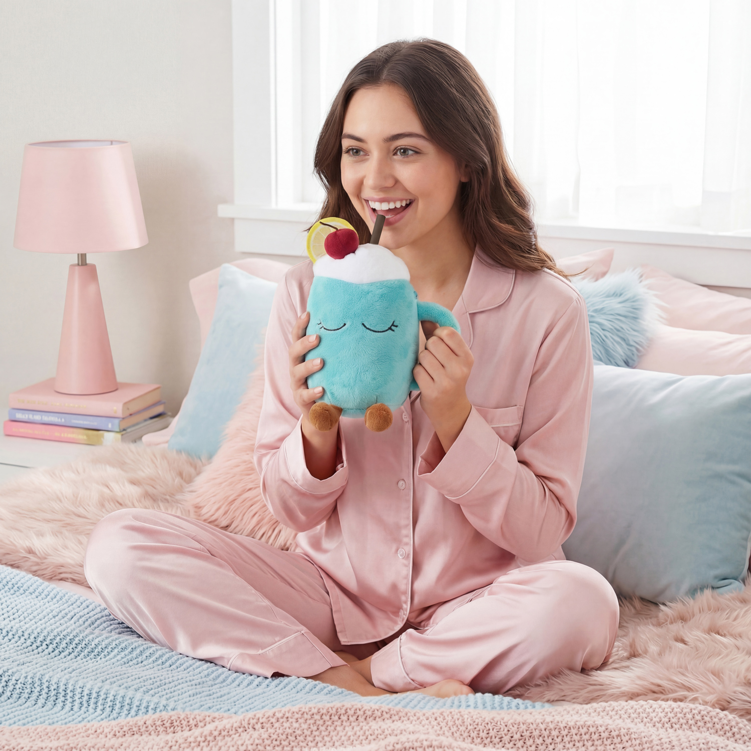 Asobu - Fuzzie Pina - Kubek termiczny z pokrowcem pluszowym 360ml