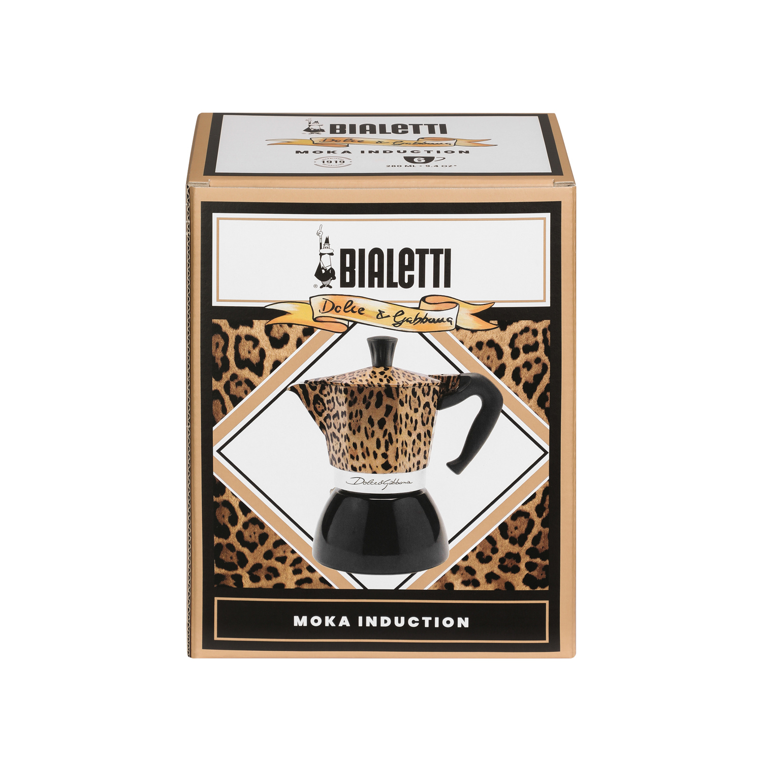 Bialetti Dolce & Gabbana - kawiarka Moka Induction Leopardo 6tz