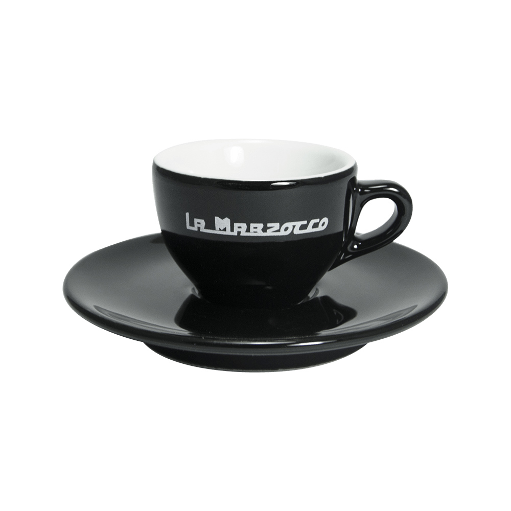 La Marzocco - Strada Set of 6 Espresso Cups and Saucers 65 ml - Black
