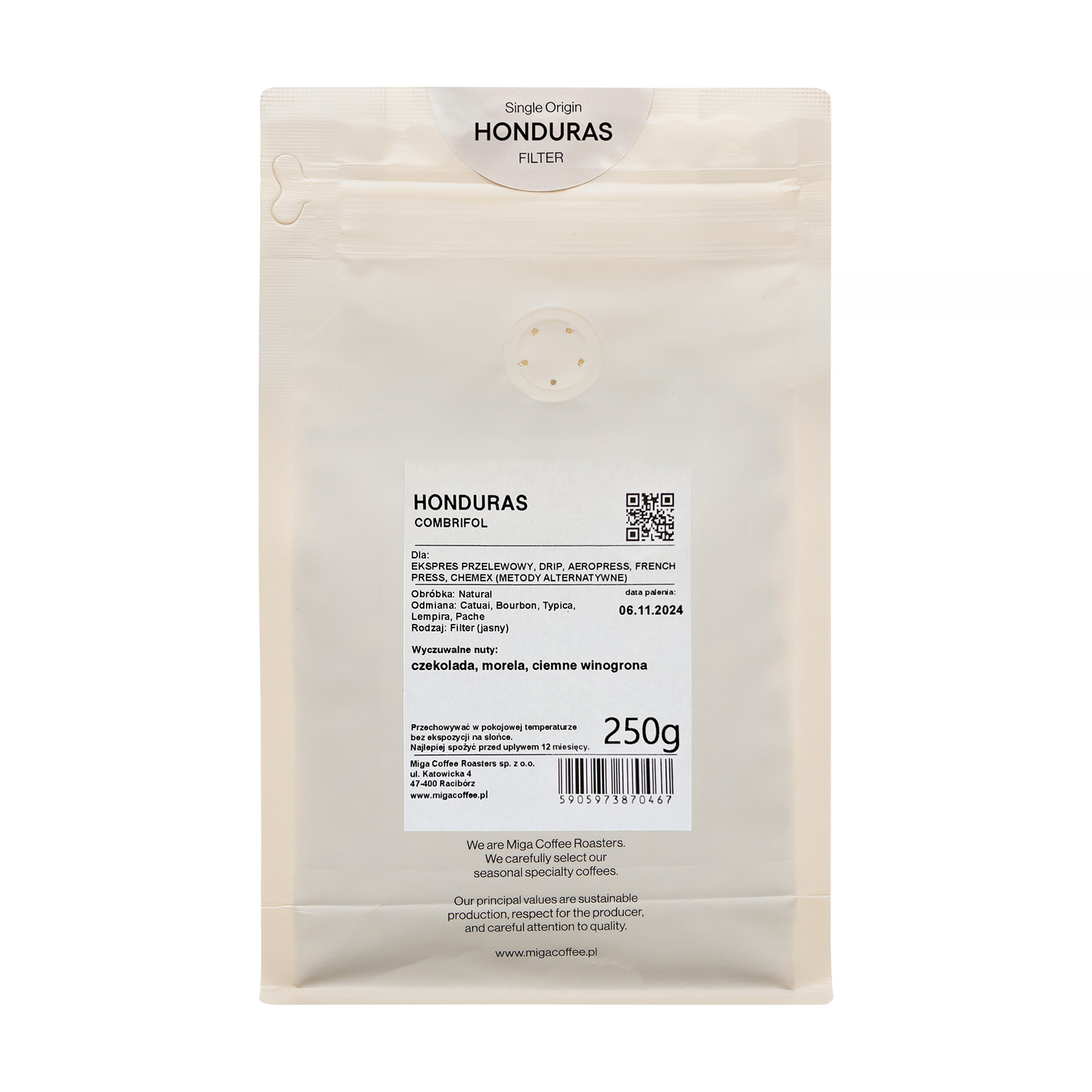 Miga Coffee - Honduras Cambrifol Natural Filter 250g