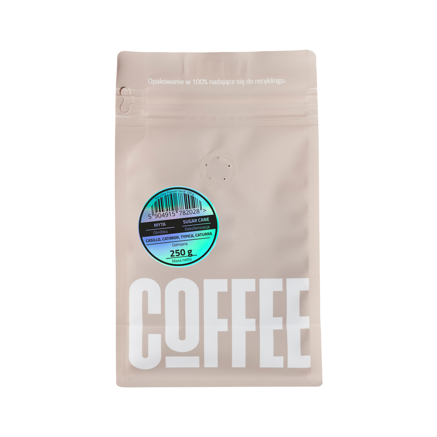 CoffeeLab - Kolumbia Popayan Washed Sugar Cane Decaf Filter 250g