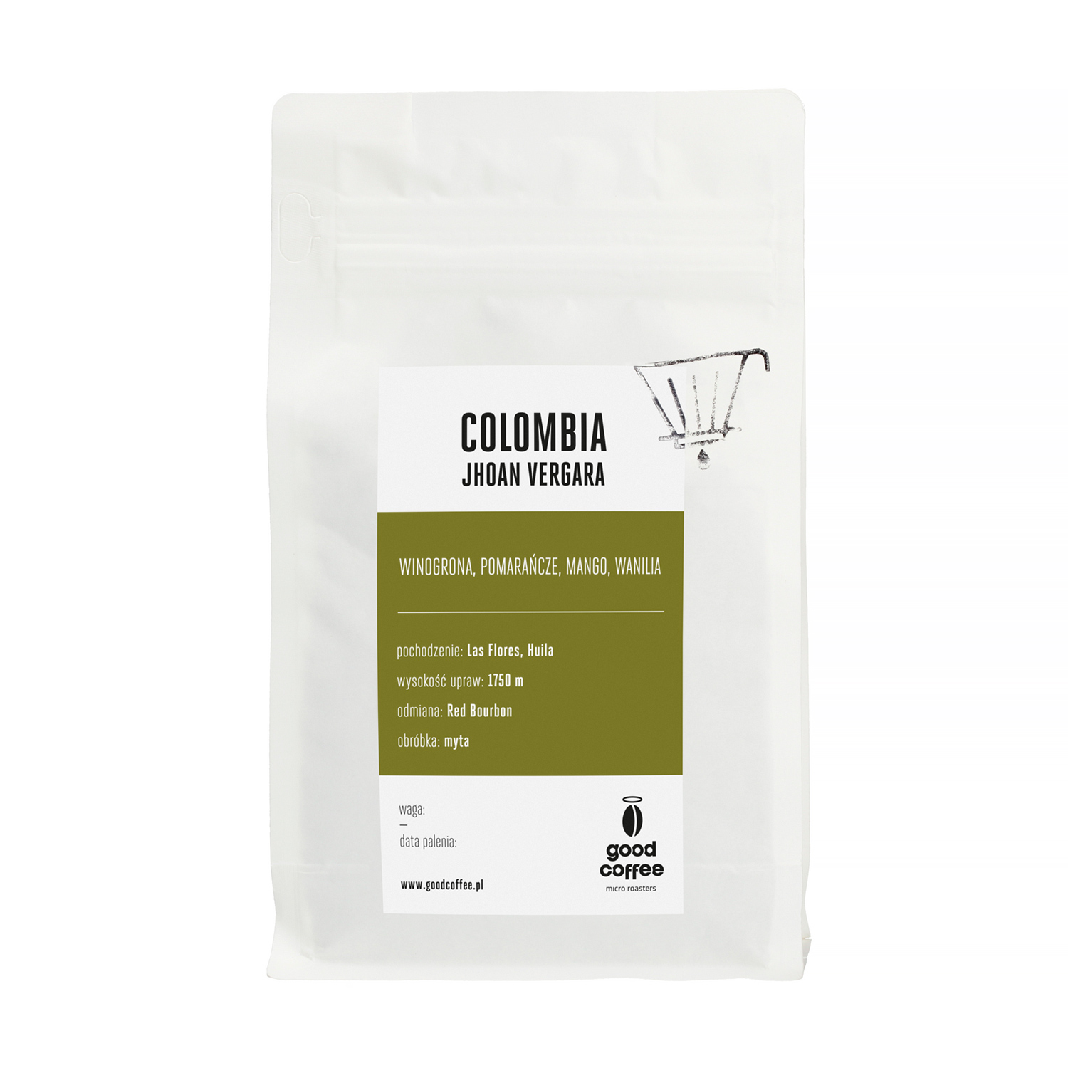Good Coffee - kawa ziarnista Kolumbia Jhoan Vergara Washed Filter 250 g