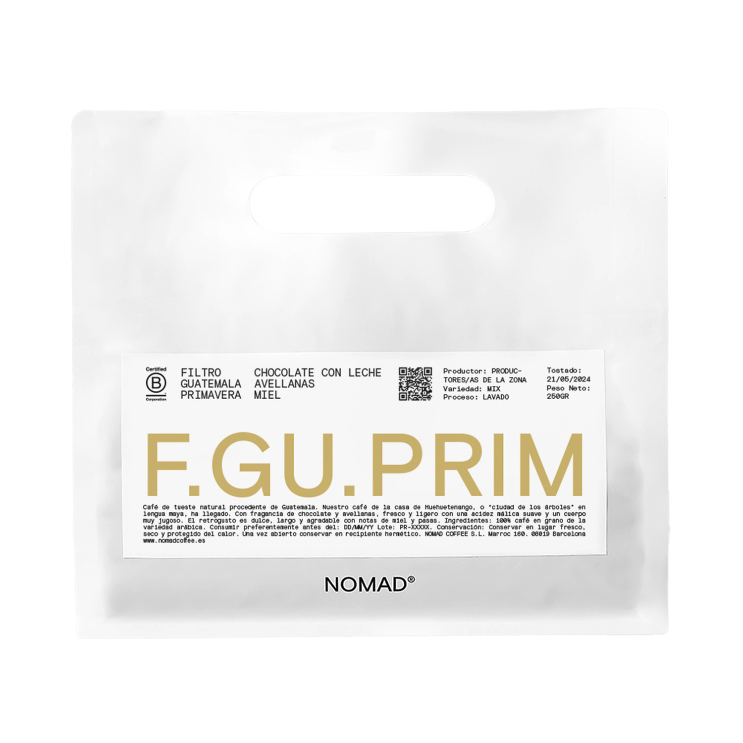 Nomad Coffee - Gwatemala Primavera Family Filter 250g