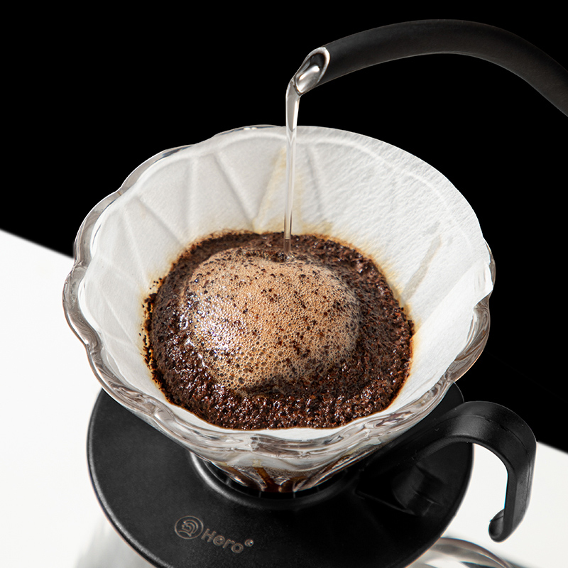 zeroHero - dripper szklany Prisma 1-2 fil. - czarny