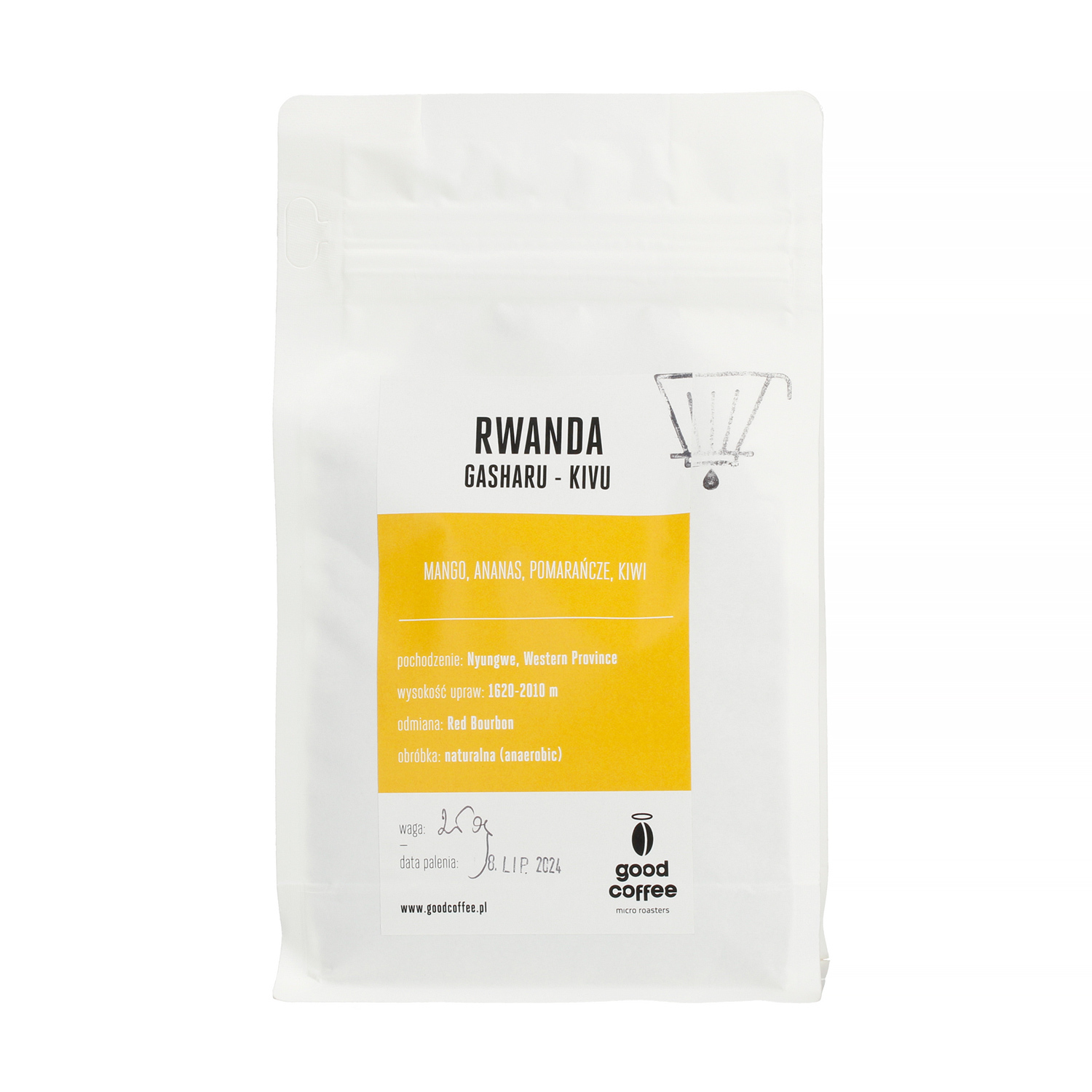 Good Coffee - Rwanda Gasharu Kivu Natural Filter 250g