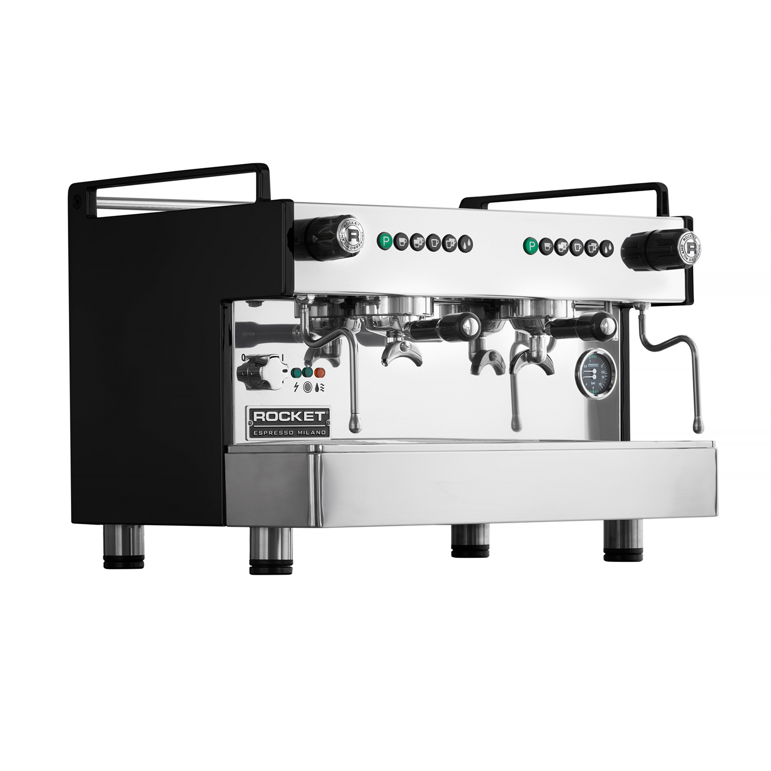 Rocket - ekspres kolbowy Boxer 2 grupy czarny
