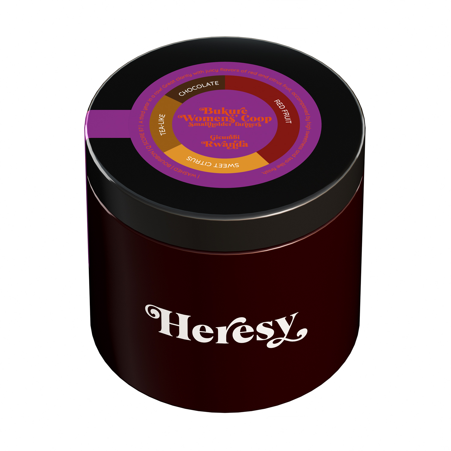 Heresy - kawa ziarnista Rwanda Bukure Womens Coop Washed Filter 252 g