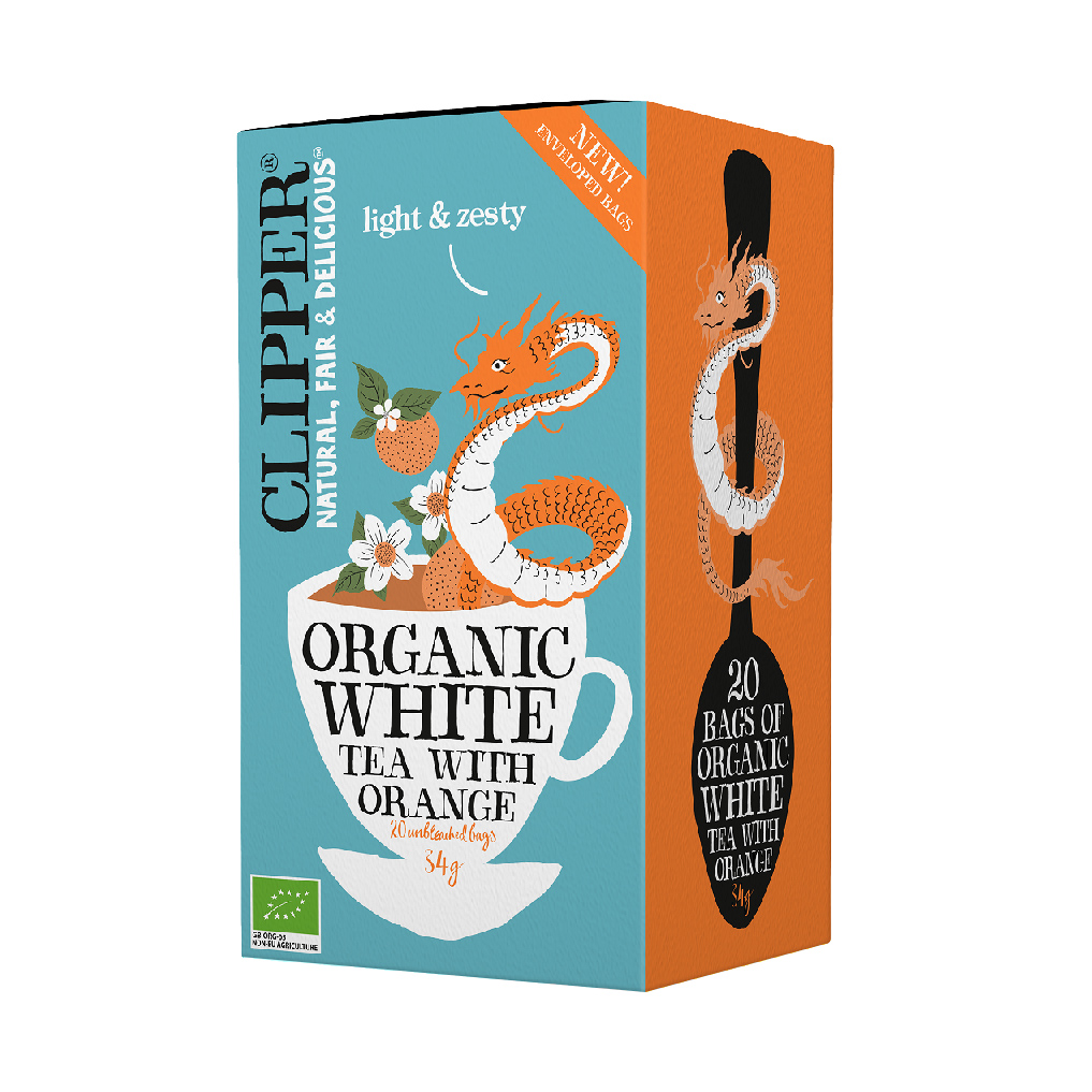 Clipper - Organic White Tea with Orange -  20 Tea Bags