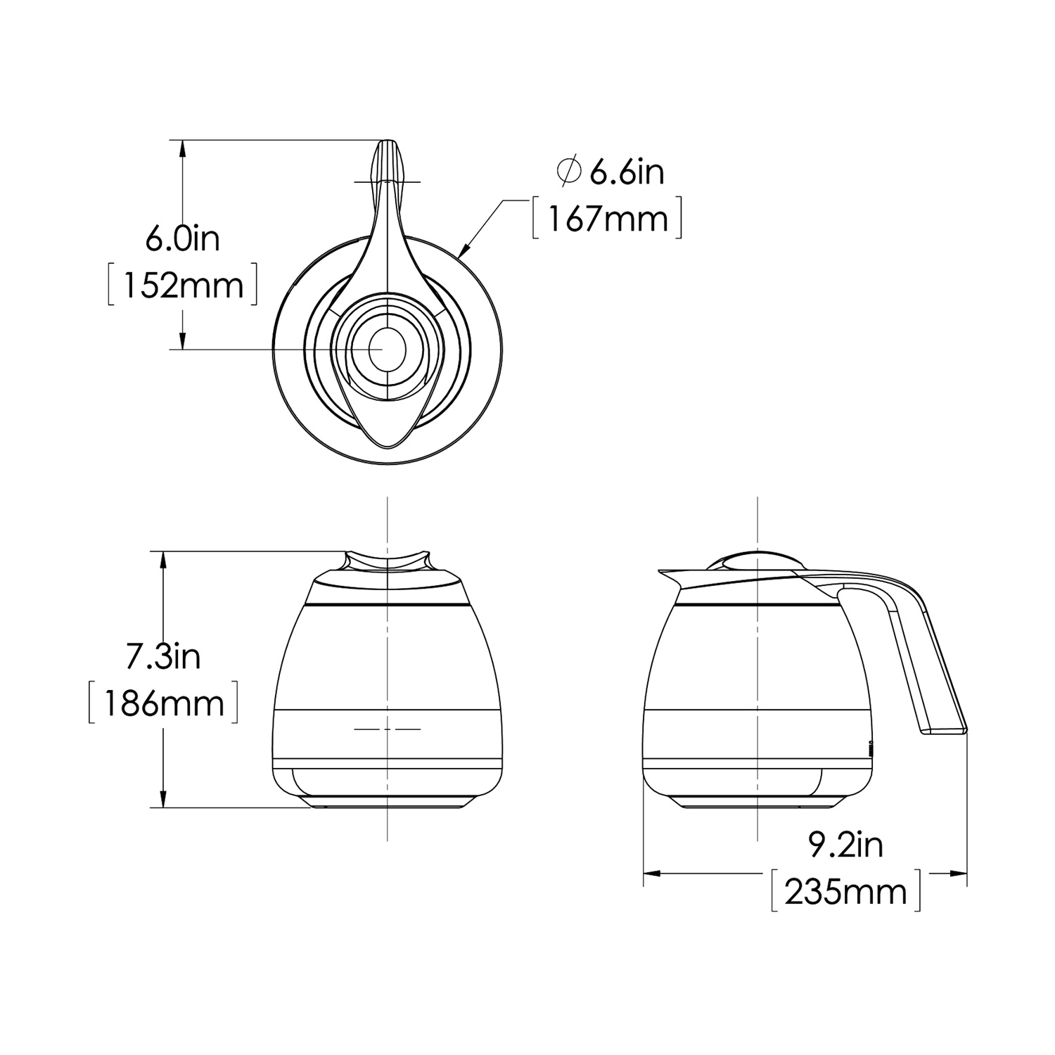 Bunn Seamless Thermal Carafe 1.9 L