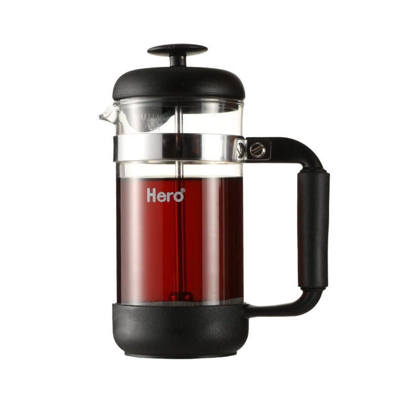 zeroHero - French Press Black 350 ml - Czarny