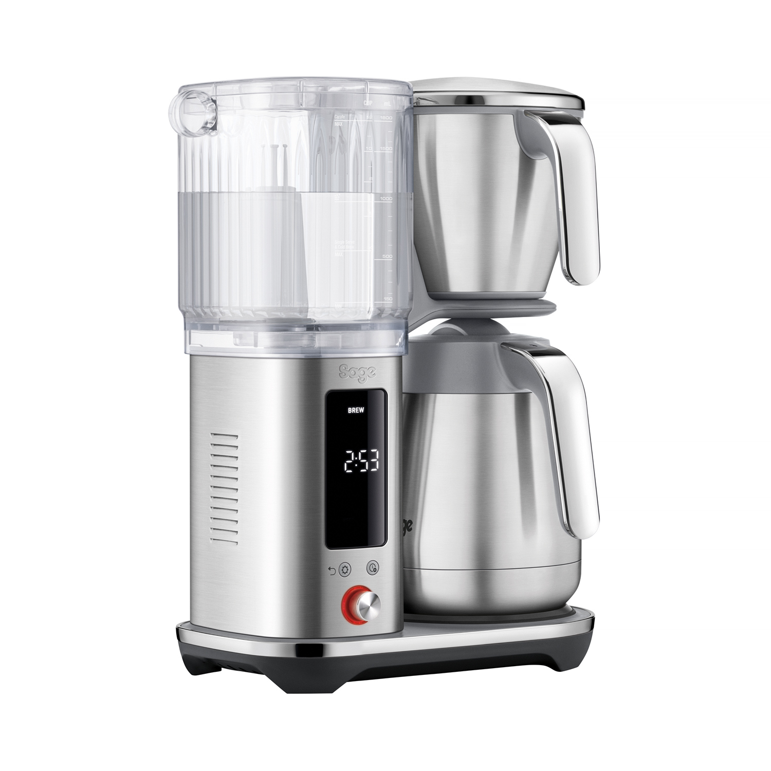 Sage - the Luxe Brewer Thermal - Filter Coffee Maker SDC465BSS - Silver