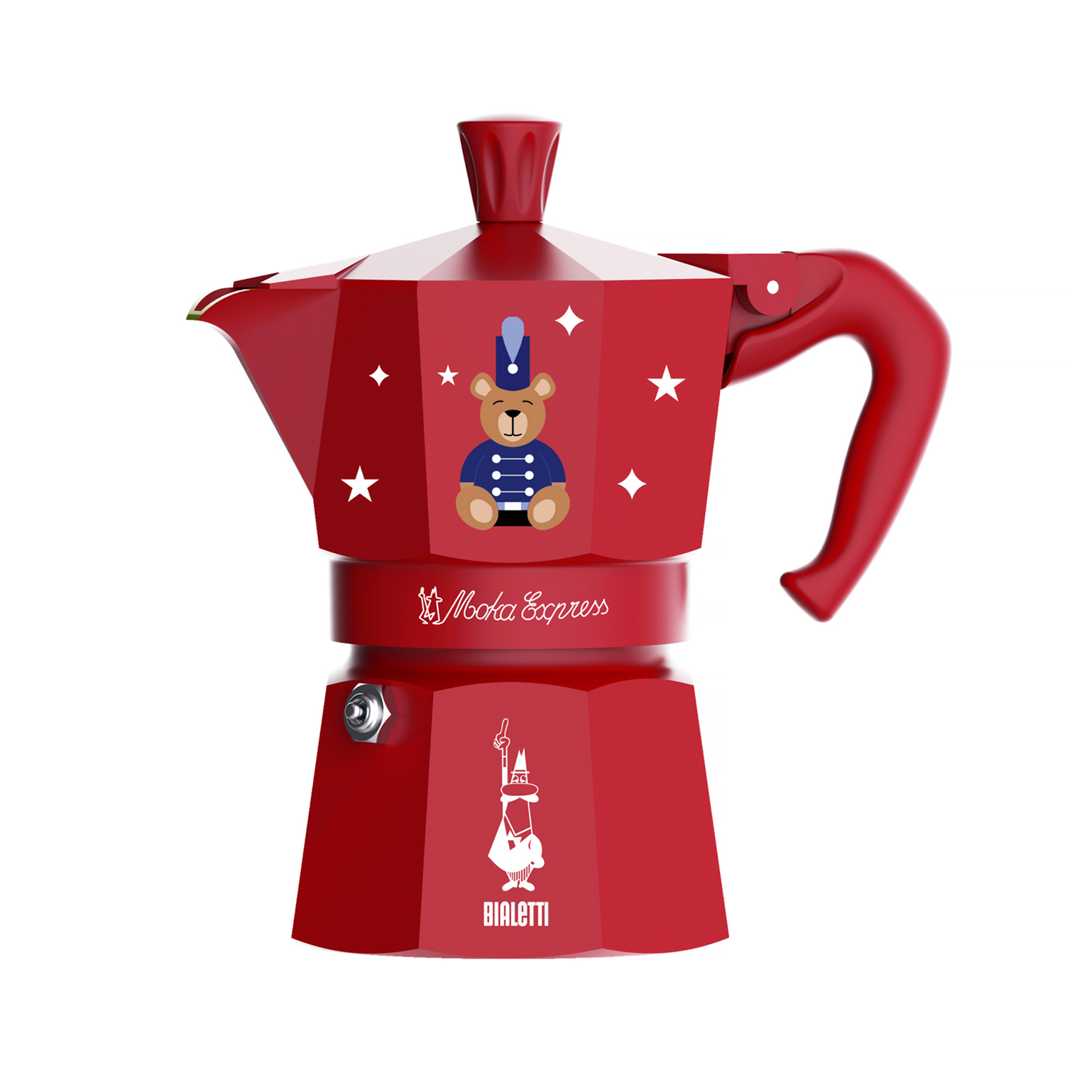 Bialetti - Joyful Christmas Moka Express 3tz Red
