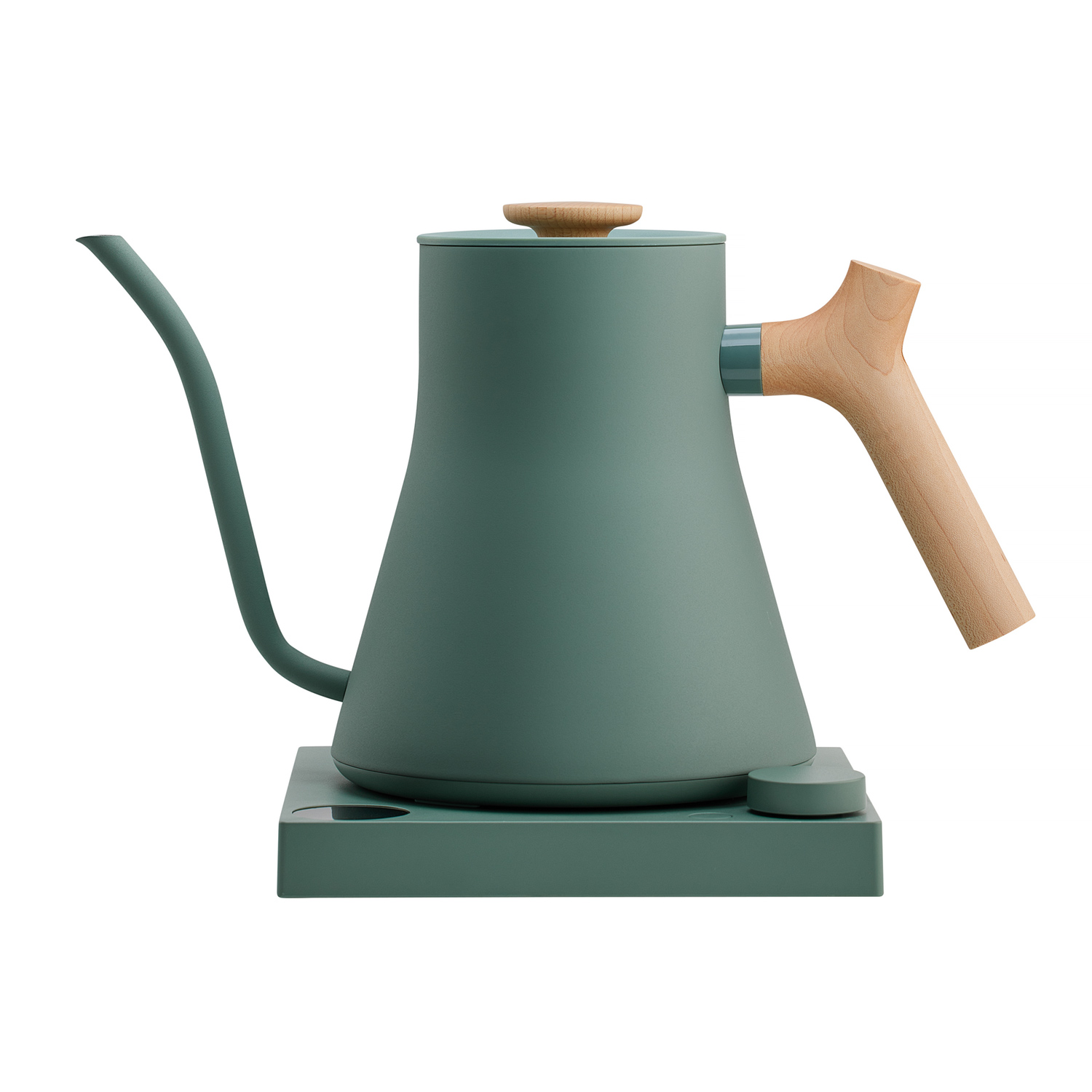 Fellow Stagg EKG PRO - Electric Pour-Over Kettle - Matte Green with Maple Handle