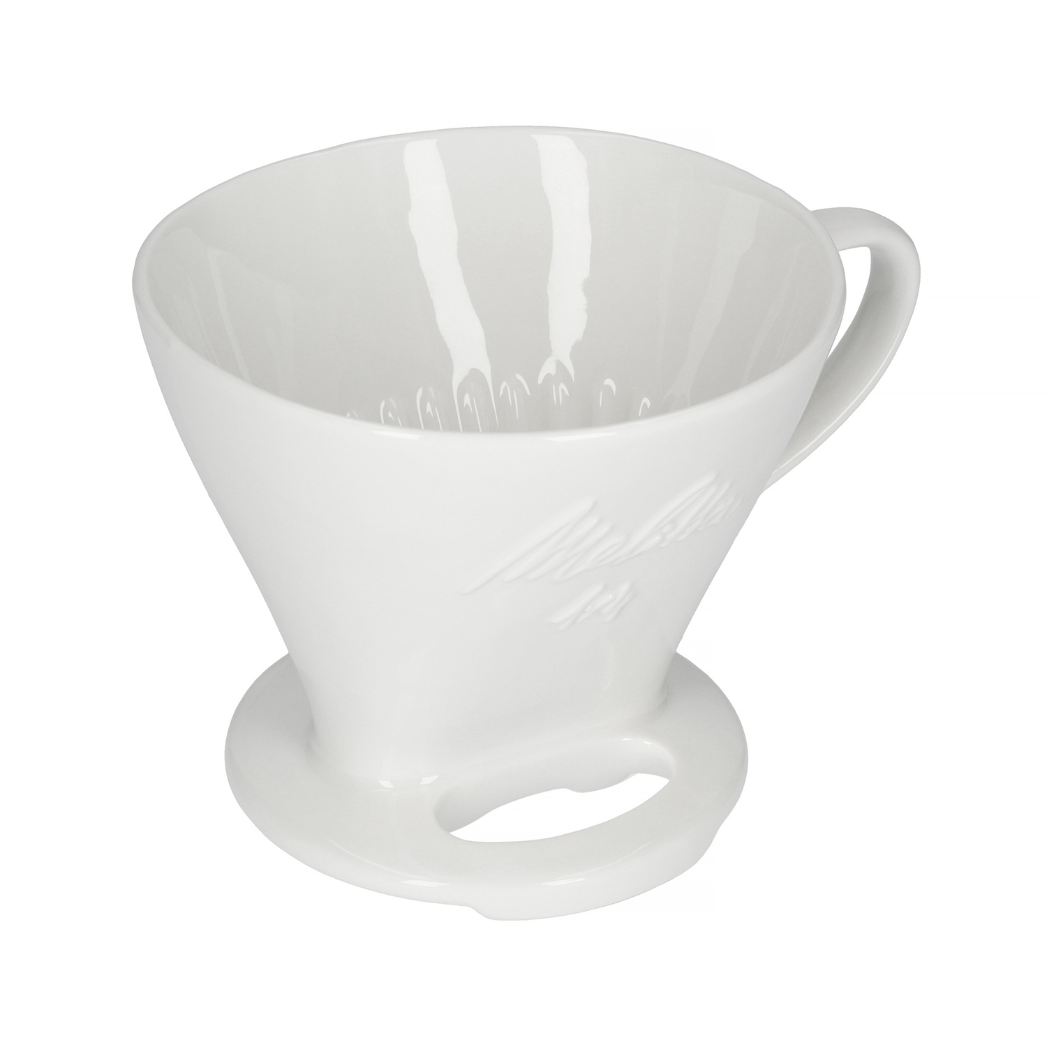 Melitta porcelanowy dripper do kawy 1x4 - Biały